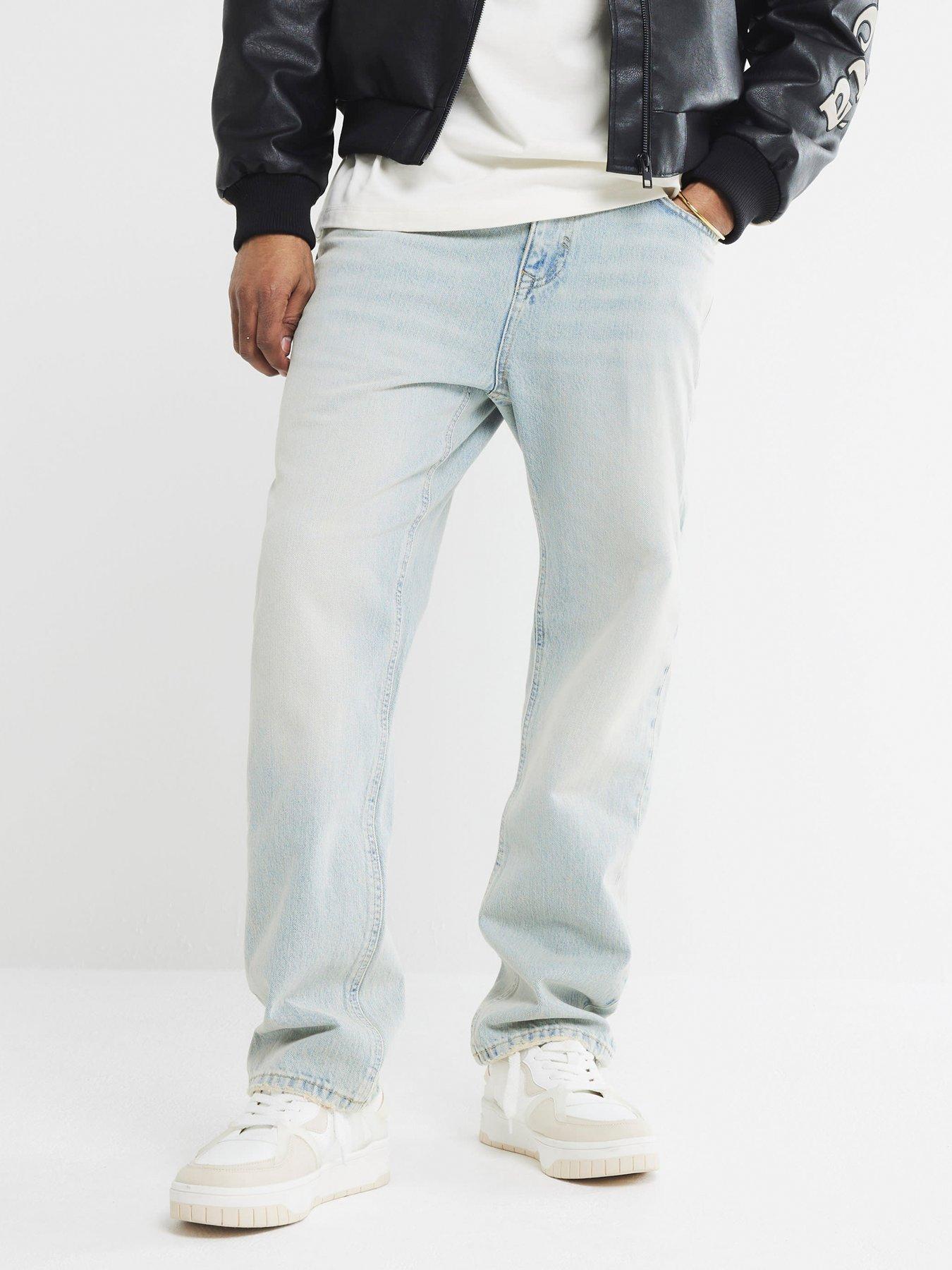 river-island-denim-straight-jeans