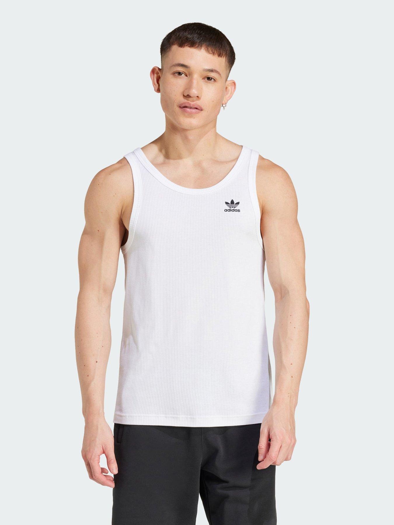 front image of adidas-originals-trefoil-essentials-tank-top