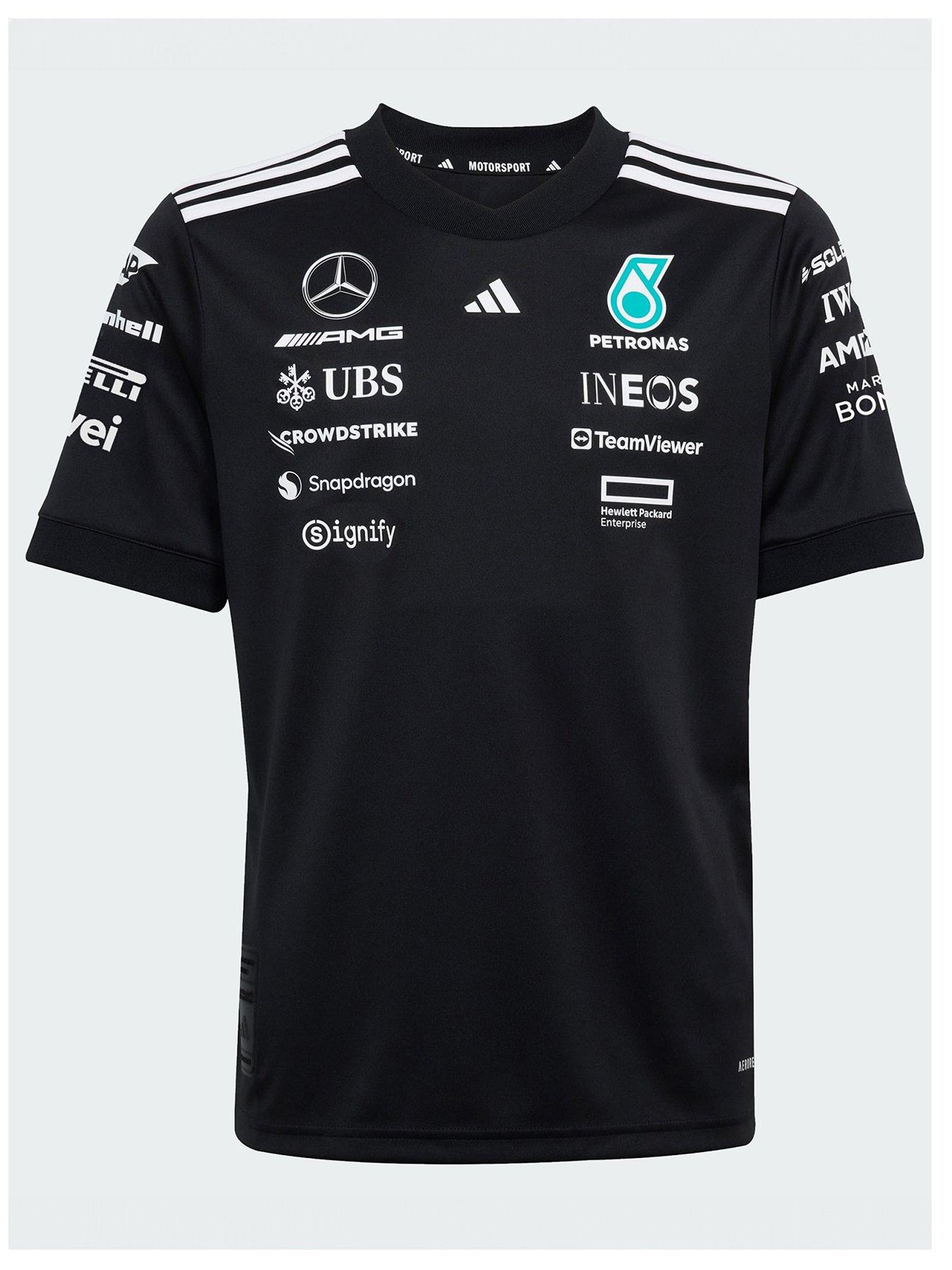 undefined Mercedes - Amg Petronas Formula One Team Driver Jersey - Black/White