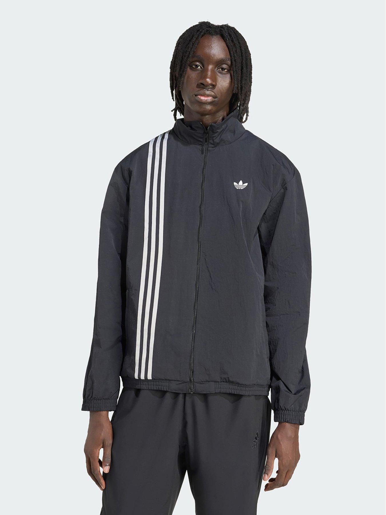 undefined Firebird Front Stripes Woven Track Top - Black
