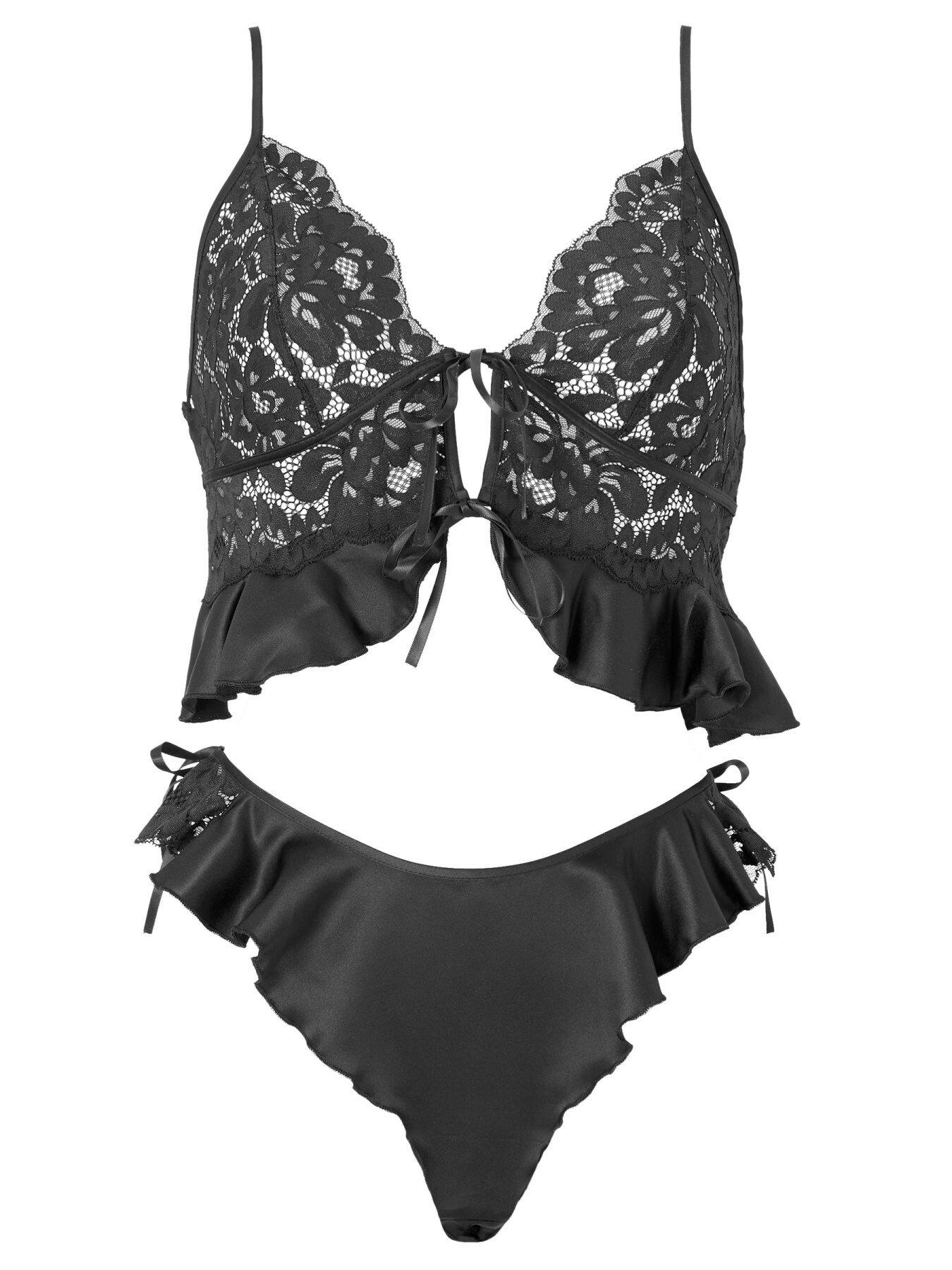 Image 5 of 5 of Ann Summers Intense Desire Cami Set - Black