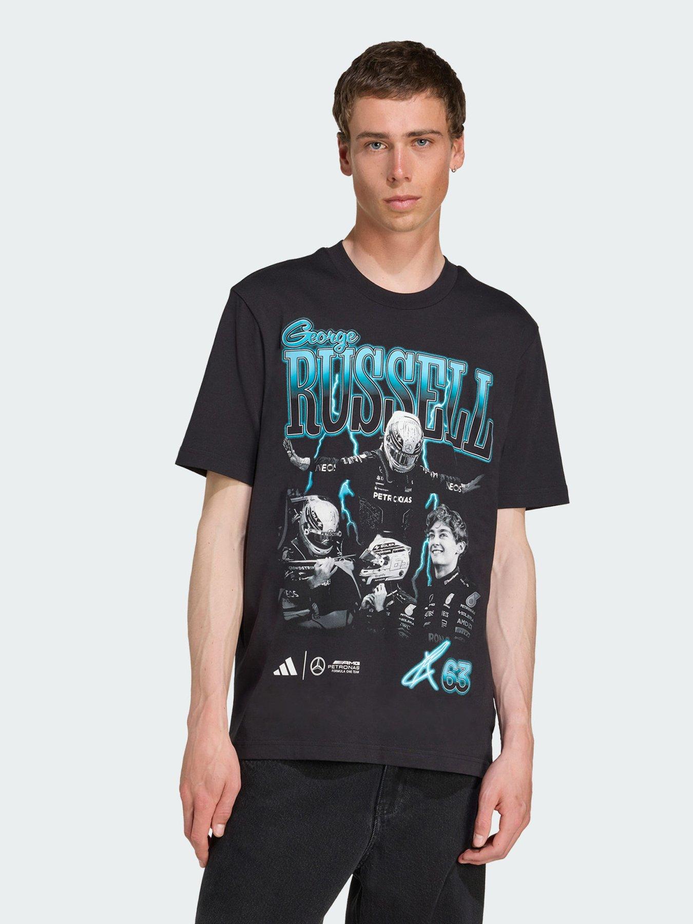 Image 1 of 5 of adidas Mercedes - AMG Petronas Formula One Team George Russell Graphic Tee - Black