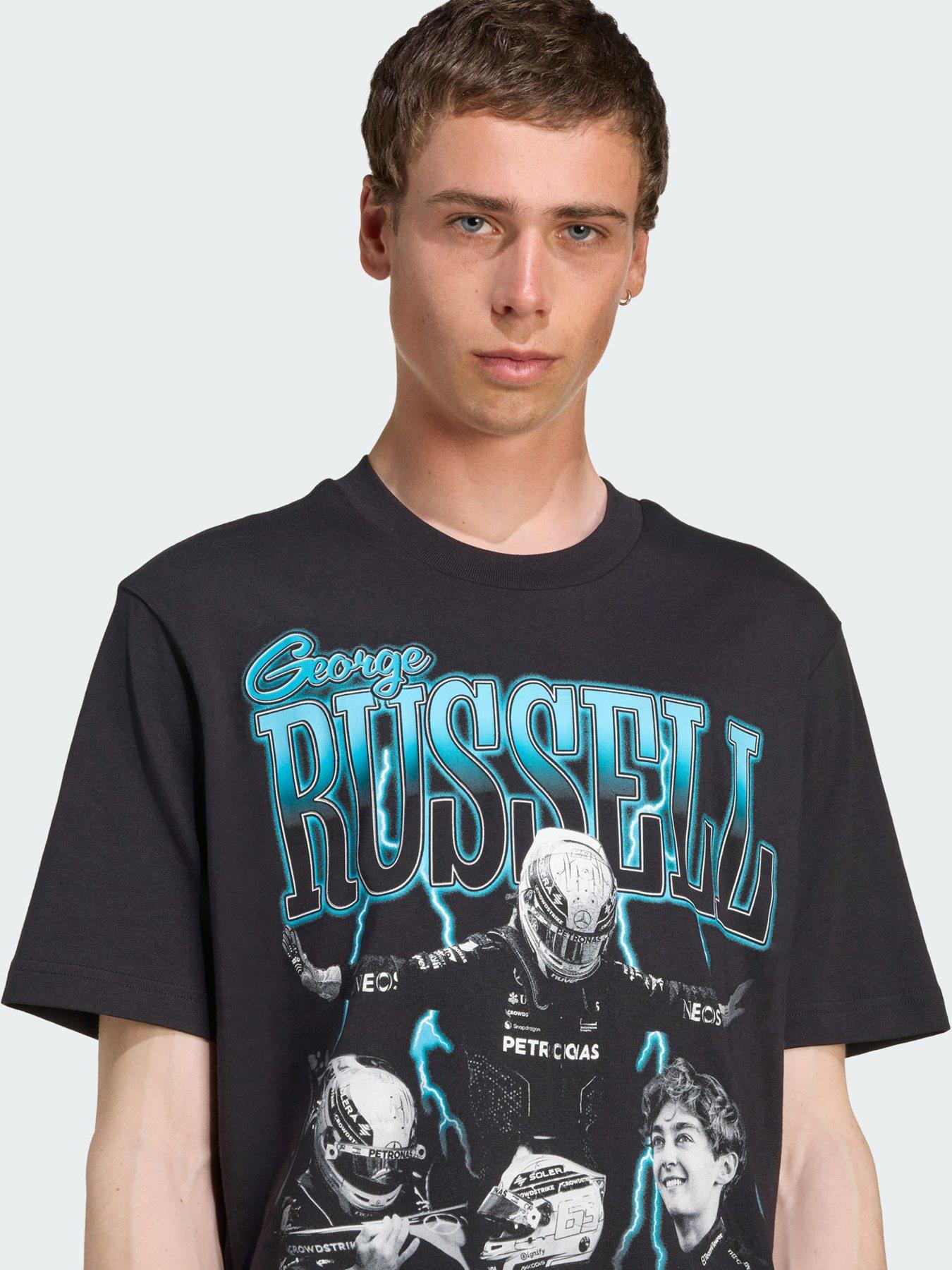 Image 3 of 5 of adidas Mercedes - AMG Petronas Formula One Team George Russell Graphic Tee - Black