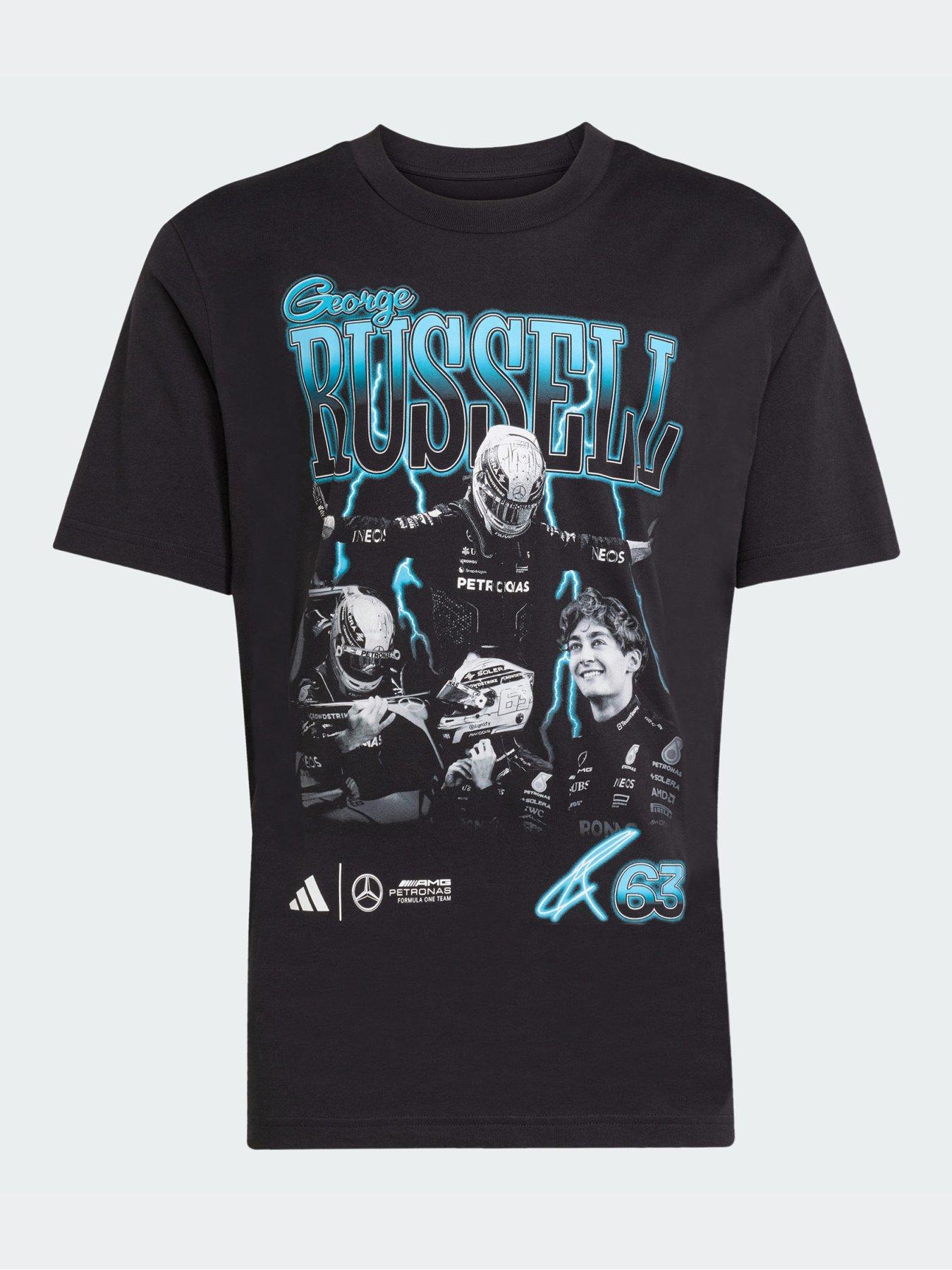 Image 5 of 5 of adidas Mercedes - AMG Petronas Formula One Team George Russell Graphic Tee - Black