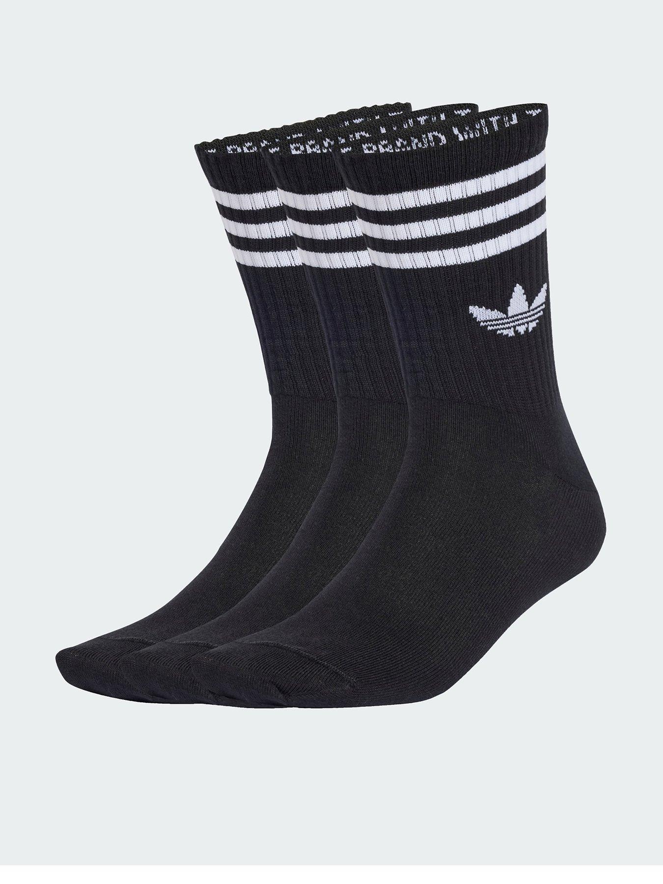 undefined 3-Stripes Crew Socks 3 Pairs