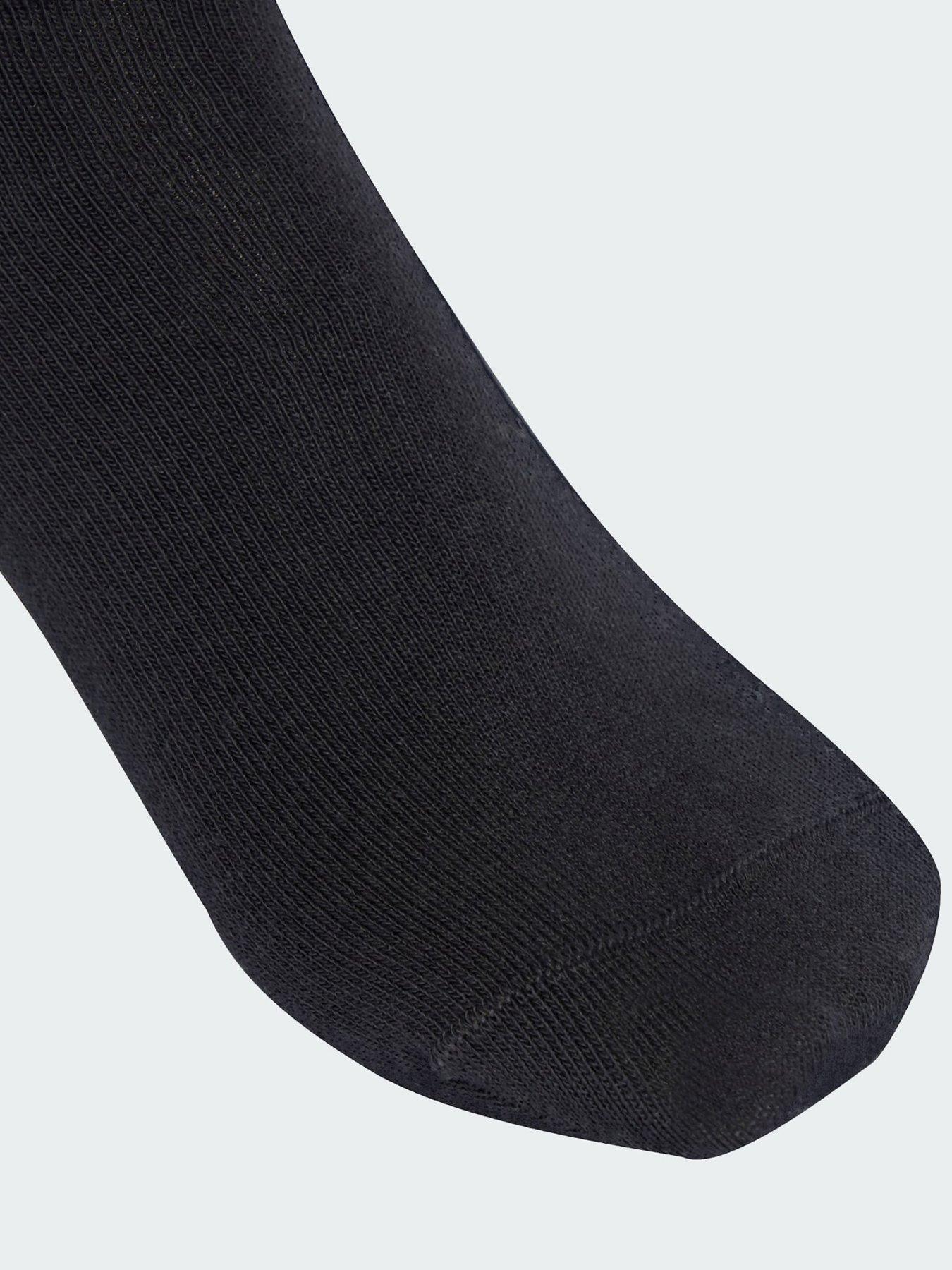 Image 3 of 4 of adidas Originals 3-Stripes Crew Socks 3 Pairs - Black