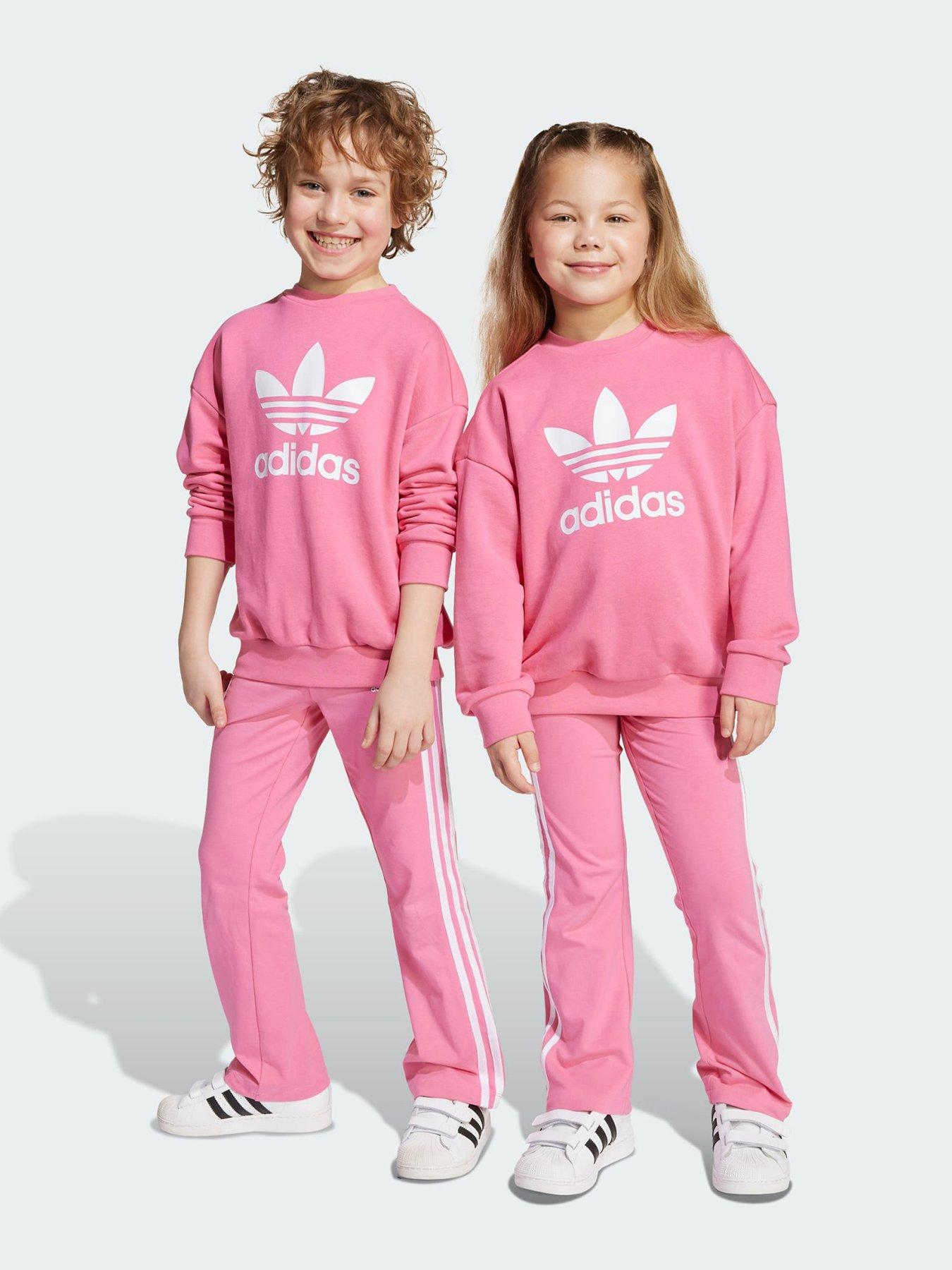 undefined Loose Crew Flared Legging Set Kids