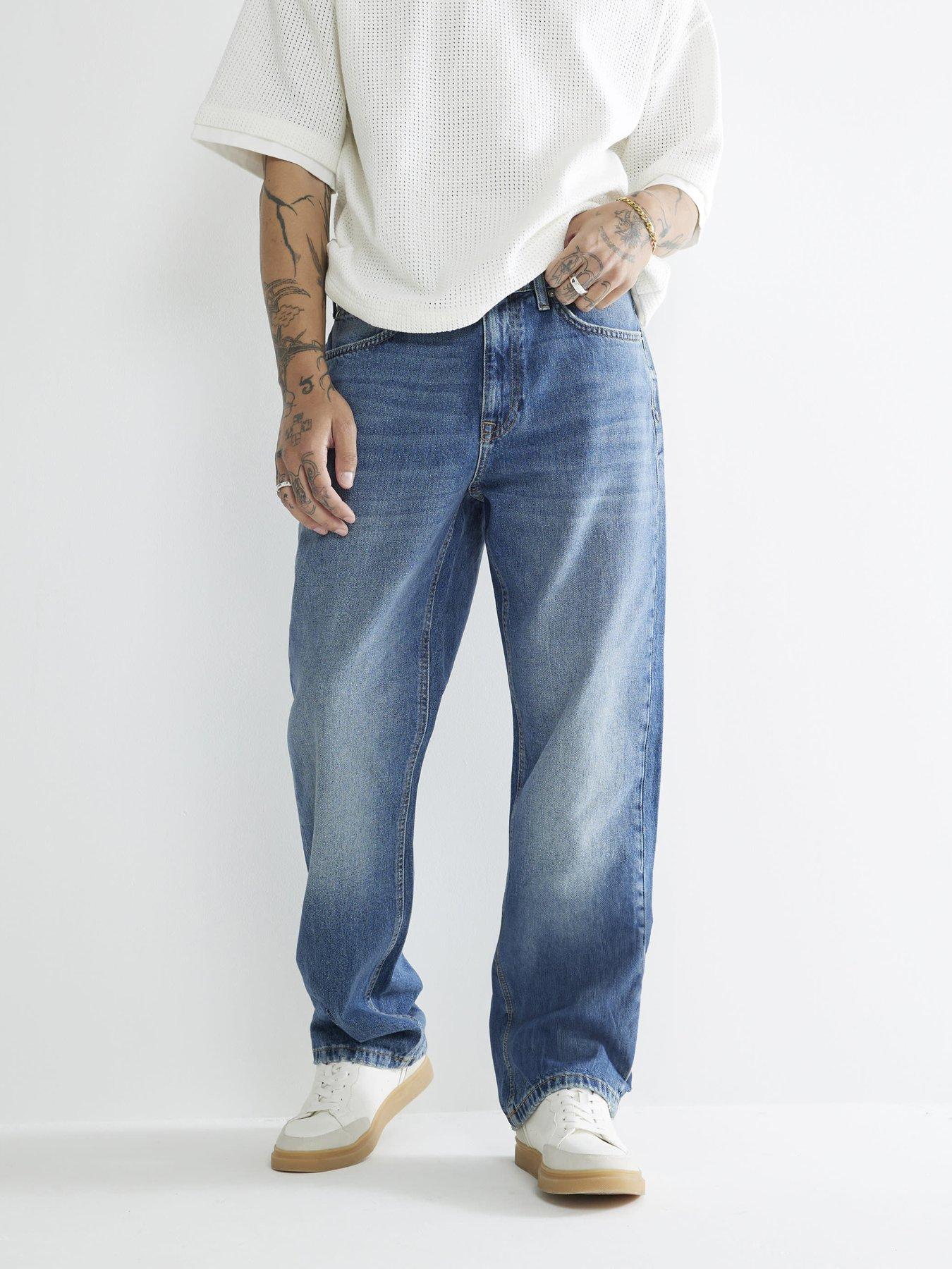 River Island Loose Fit Jeans - Blue