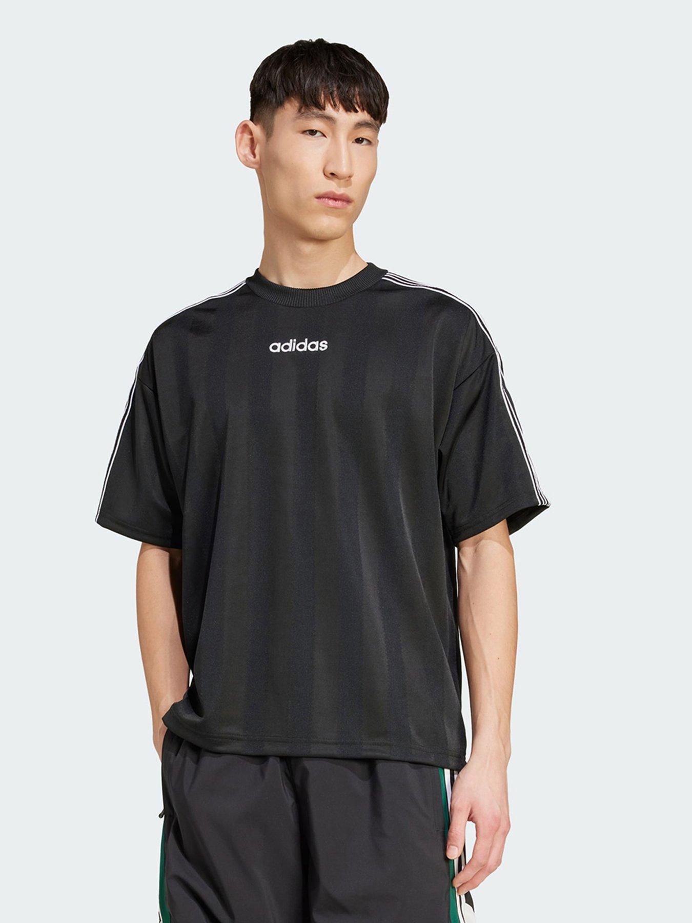 Image 1 of 5 of adidas Originals 90s Stripe Jersey - Black