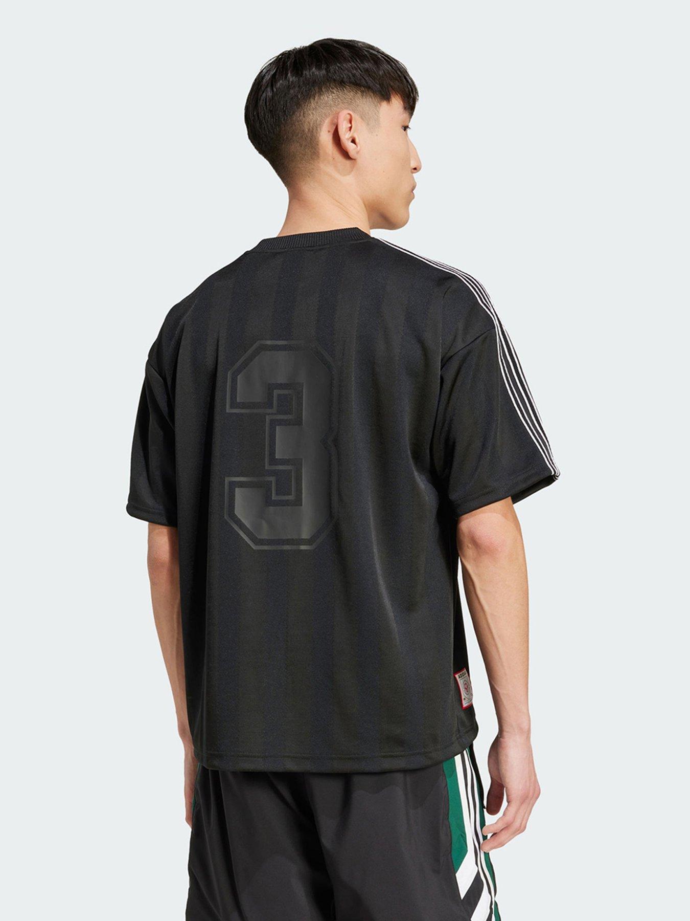 Image 2 of 5 of adidas Originals 90s Stripe Jersey - Black