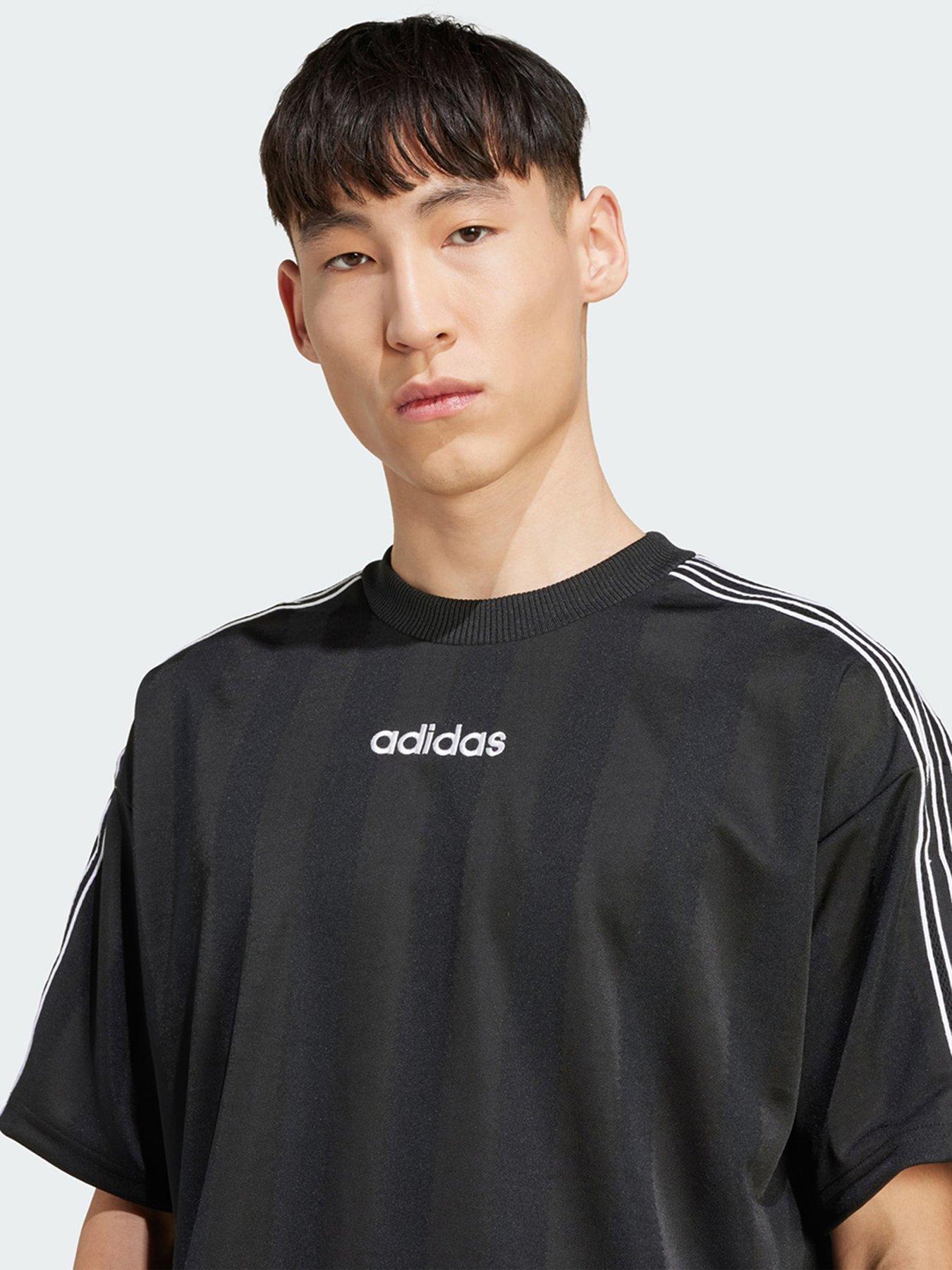 Image 3 of 5 of adidas Originals 90s Stripe Jersey - Black