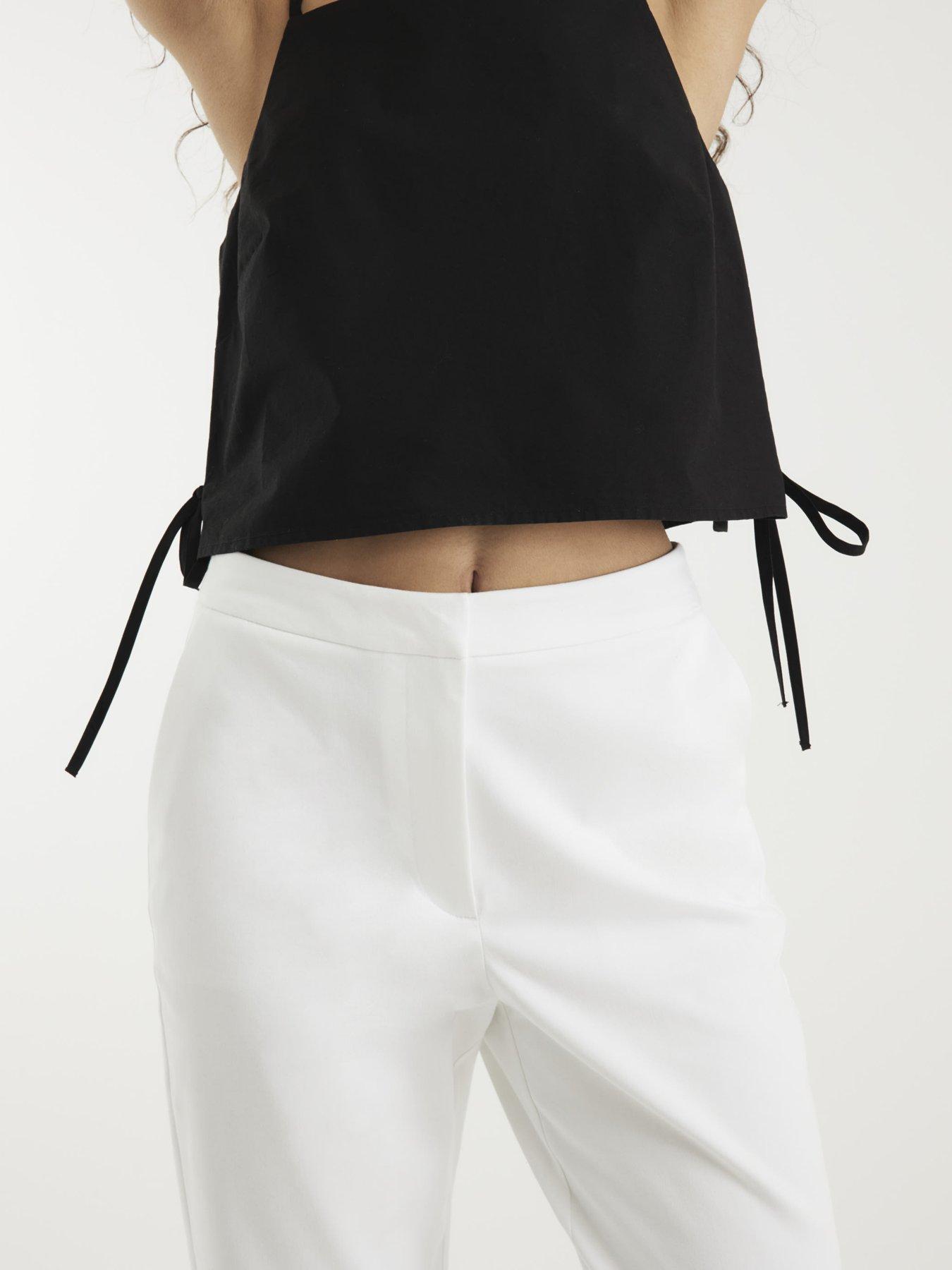  image of river-island-cigarette-trousers-white