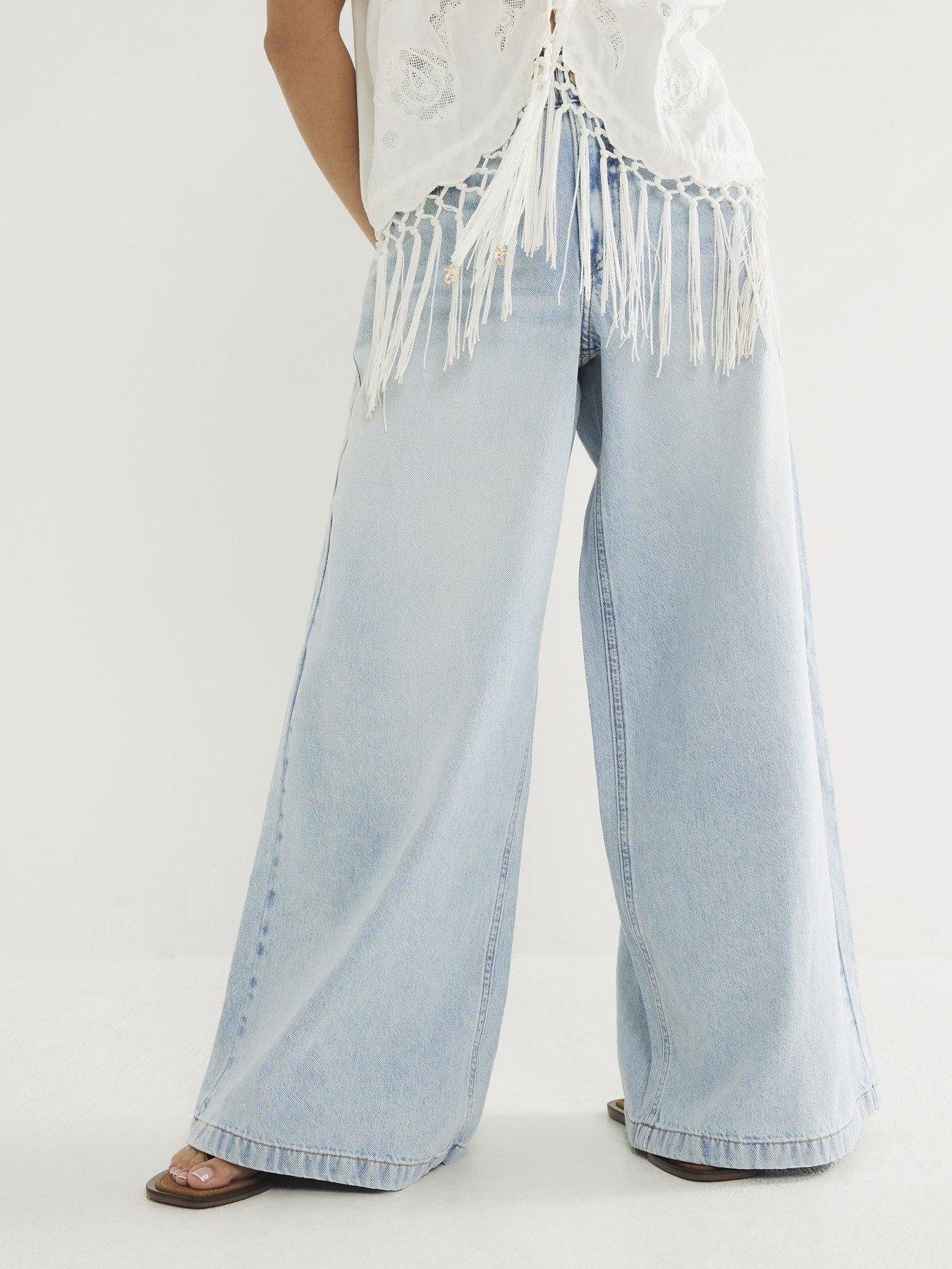 undefined Petite Low Rise Baggy Jeans
