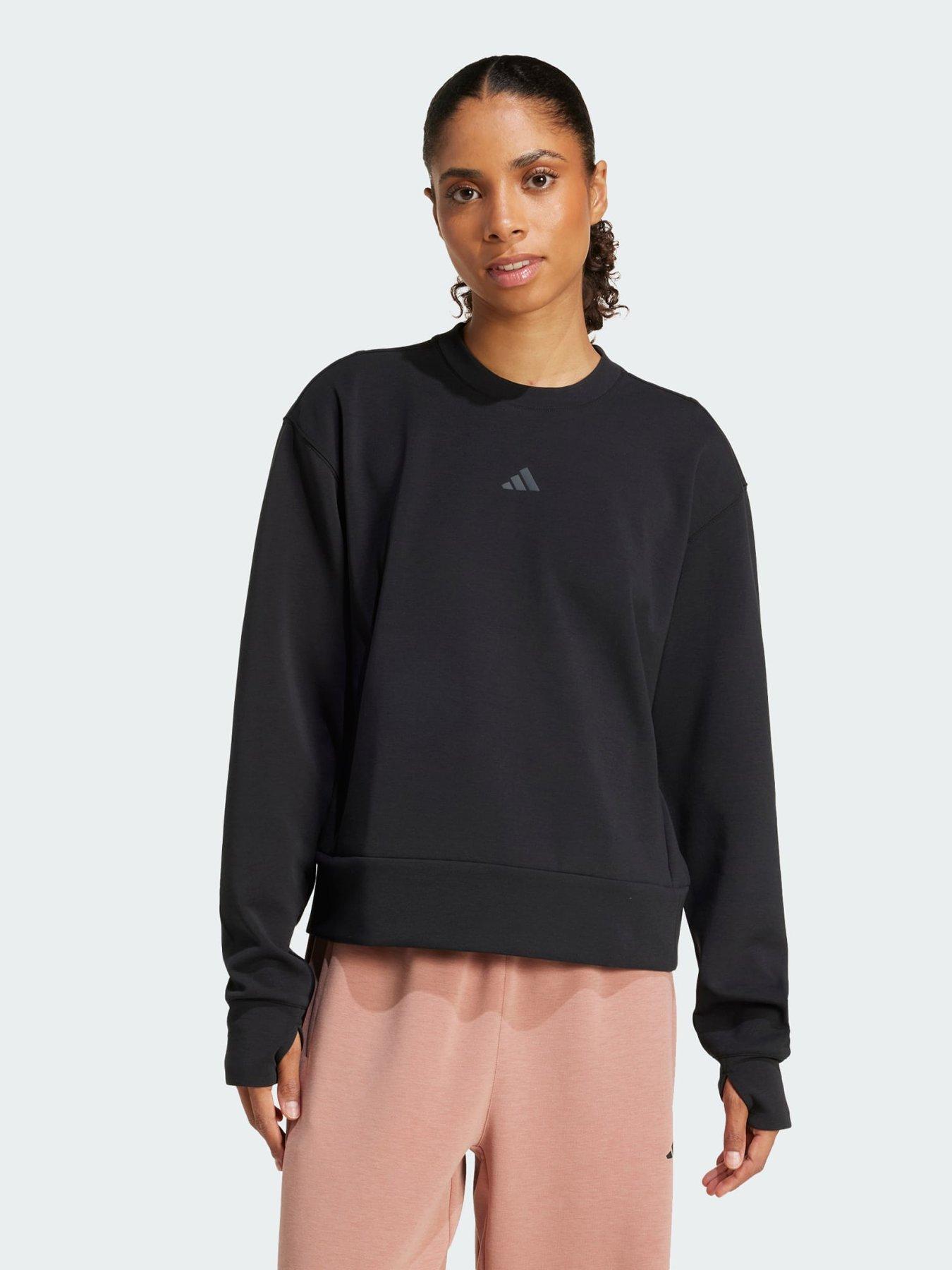 Image 1 of 3 of adidas Designed-for-Training Warm-Up Crewneck Sweatshirt