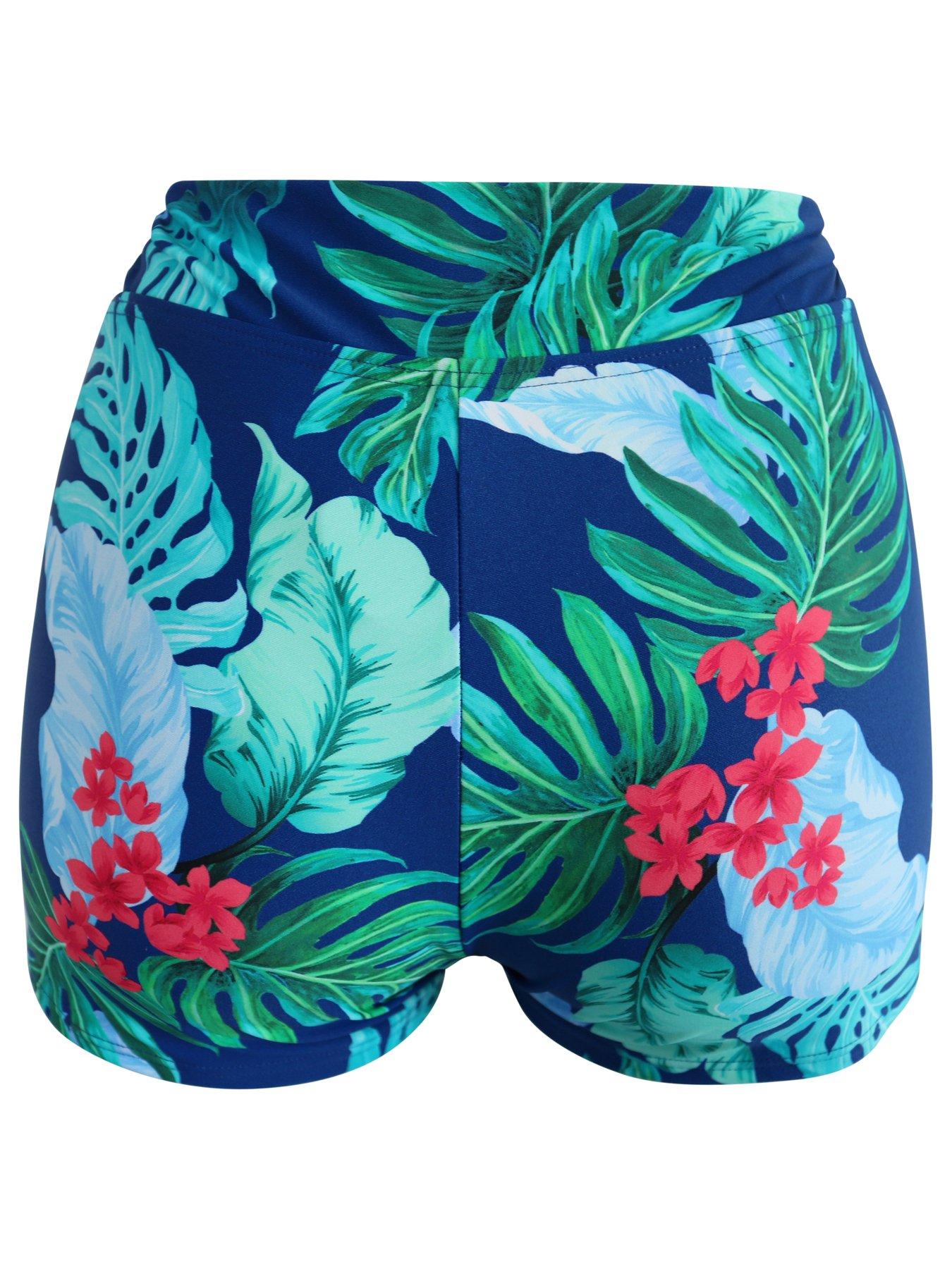 Image 4 of 4 of Pour Moi Kefalonia High Waist Short Bikini Brief - Multi