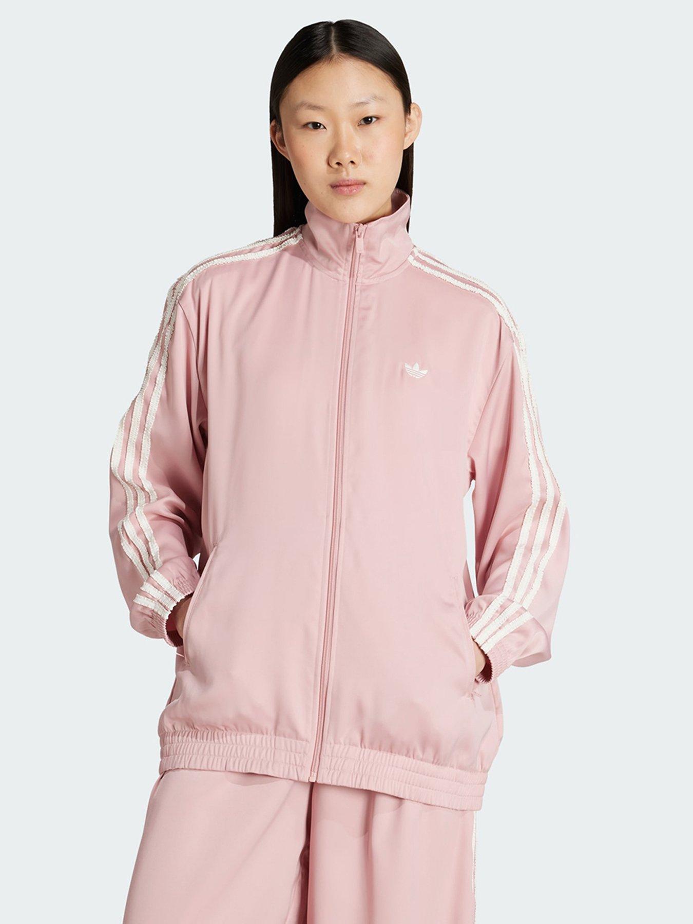 undefined Satin Firebird Track Top Ruffle 3-Stripes