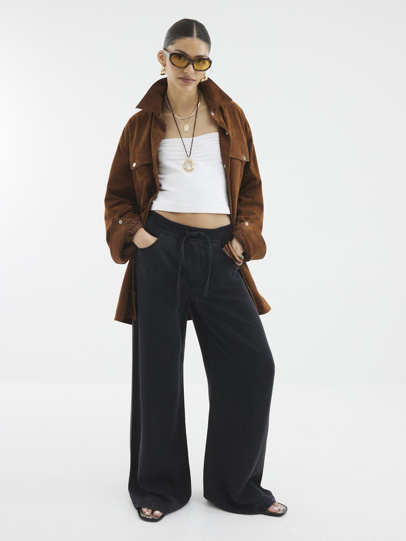 undefined Wide Leg Pyjama Jeans