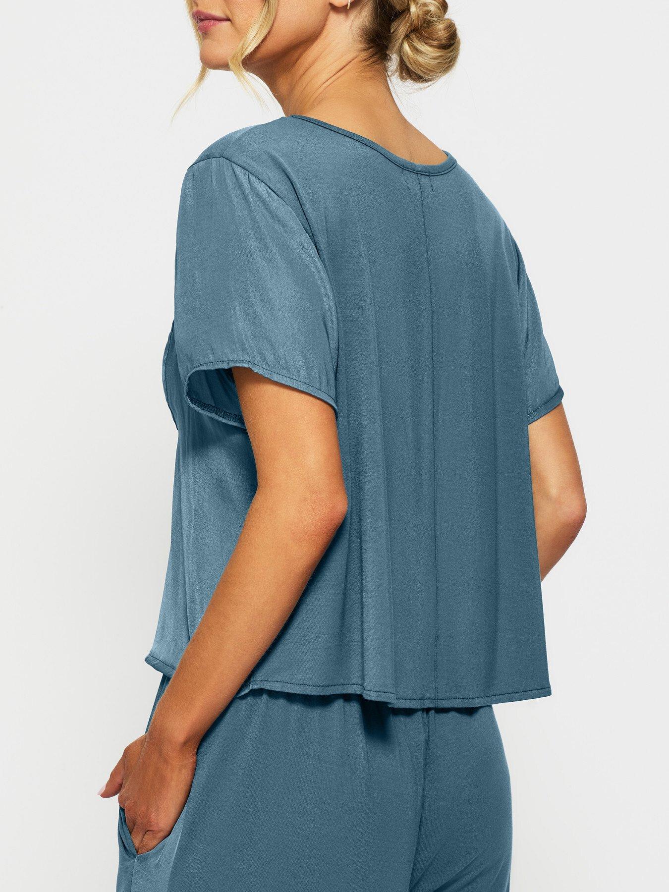 Image 2 of 2 of KBX Raye Satin Jersey T-Shirt