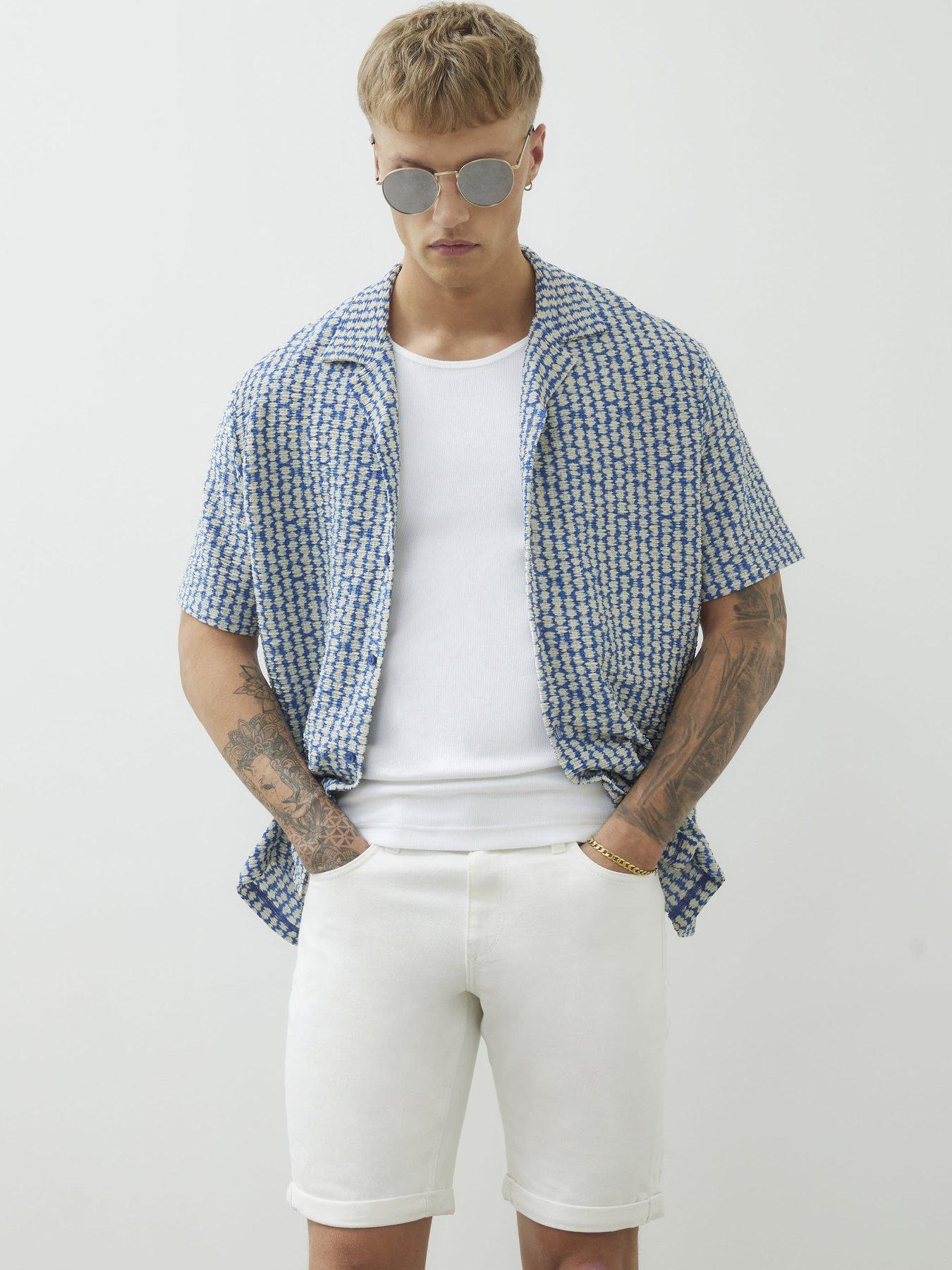 undefined Slim Fit Denim Shorts