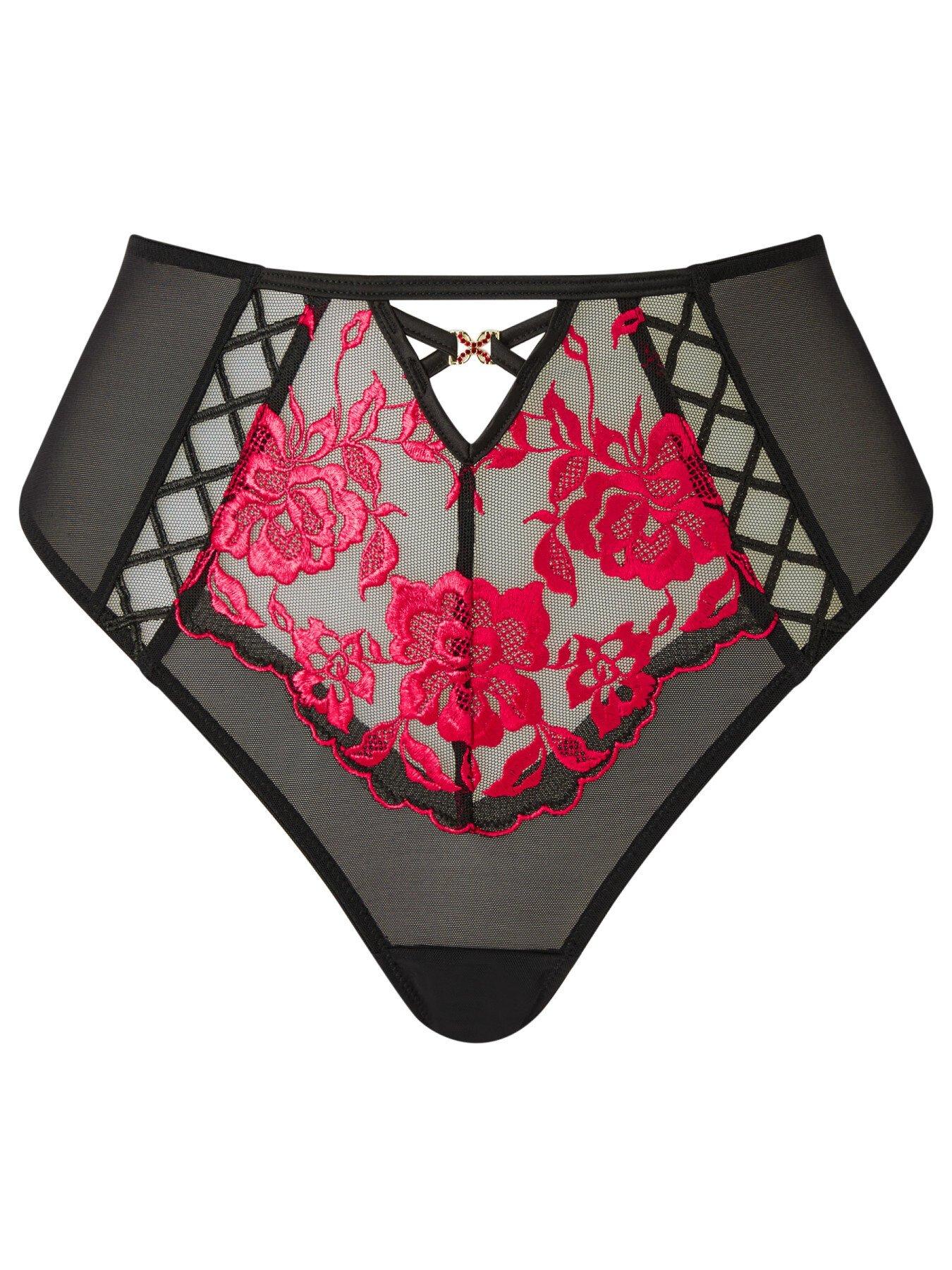 Image 4 of 4 of Ann Summers Endless Attraction High Waist Brazilian - Black/Multi
