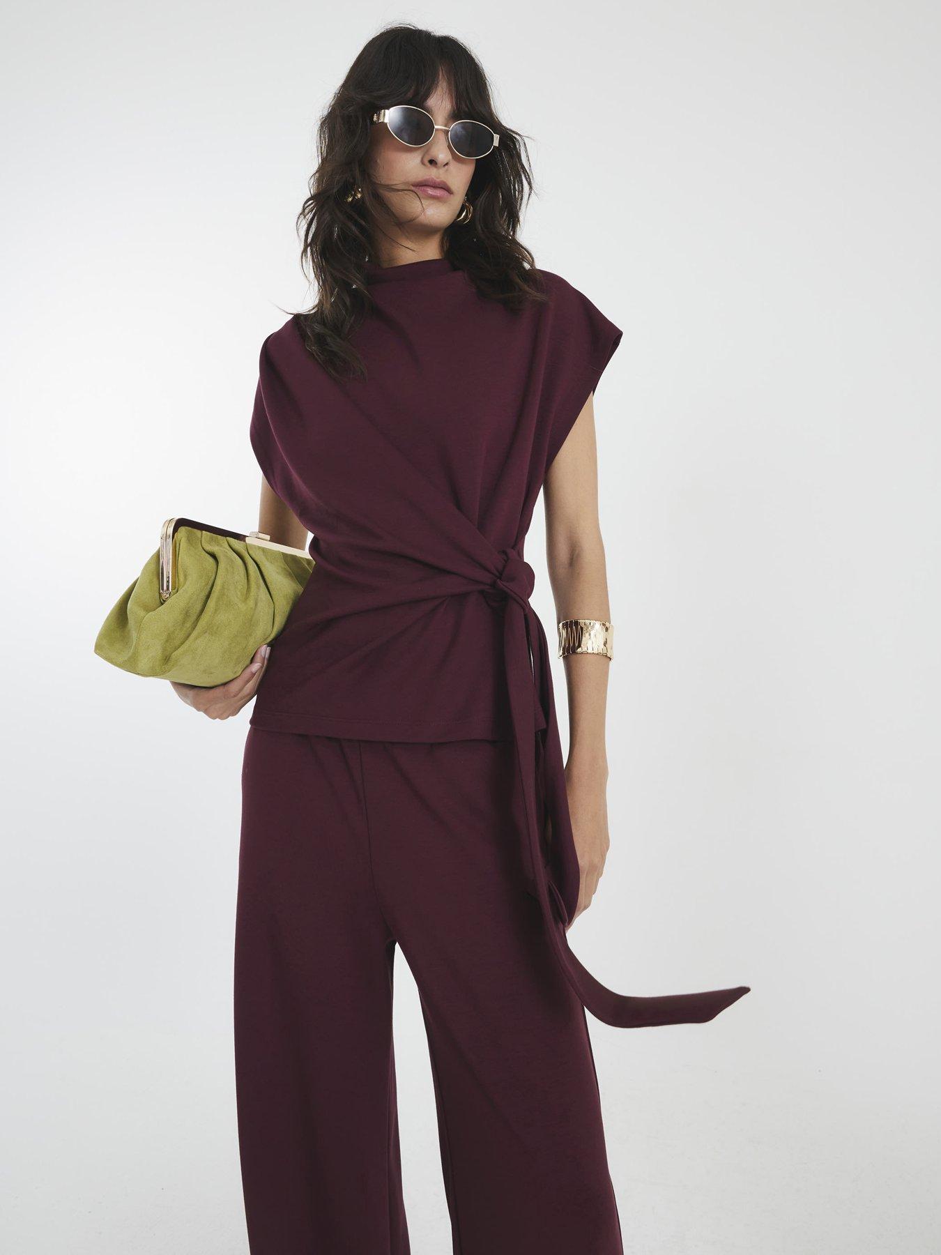 river-island-premium-short-sleeve-side-knot-t-shirt