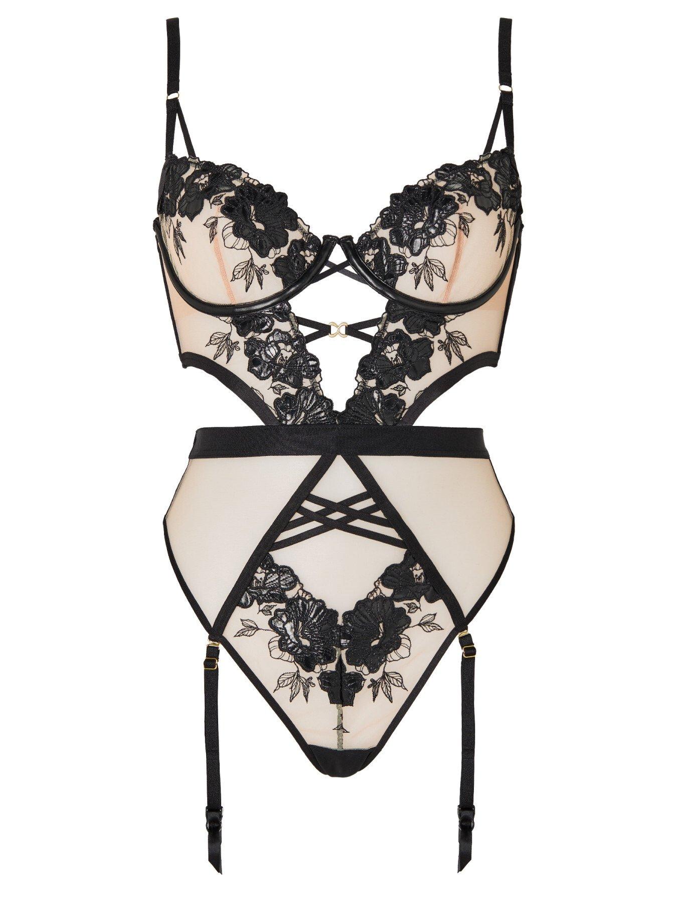 Image 5 of 5 of Ann Summers Insatiable Non Padded Body - Black