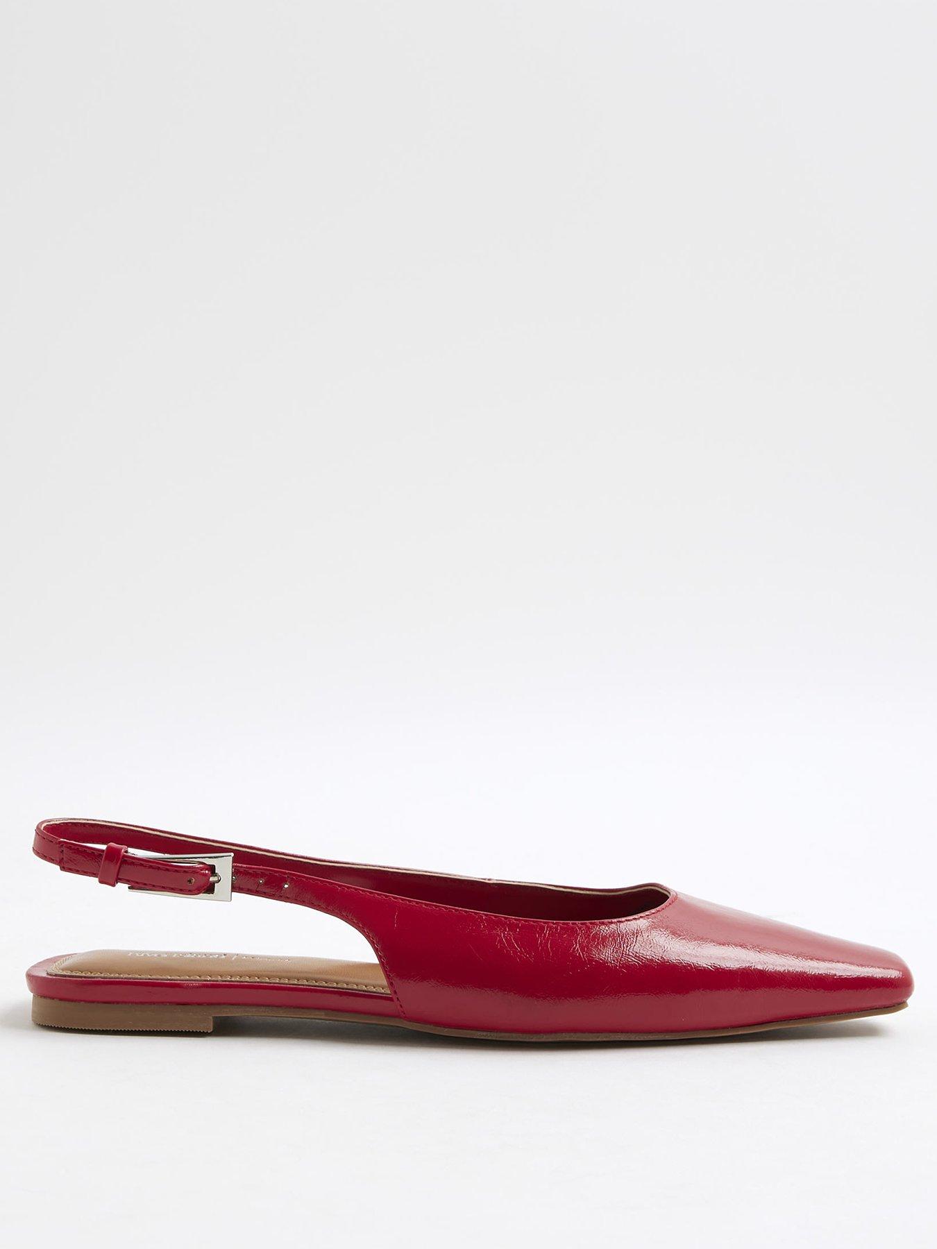undefined Slingback Pointed Toe Flat Shoes