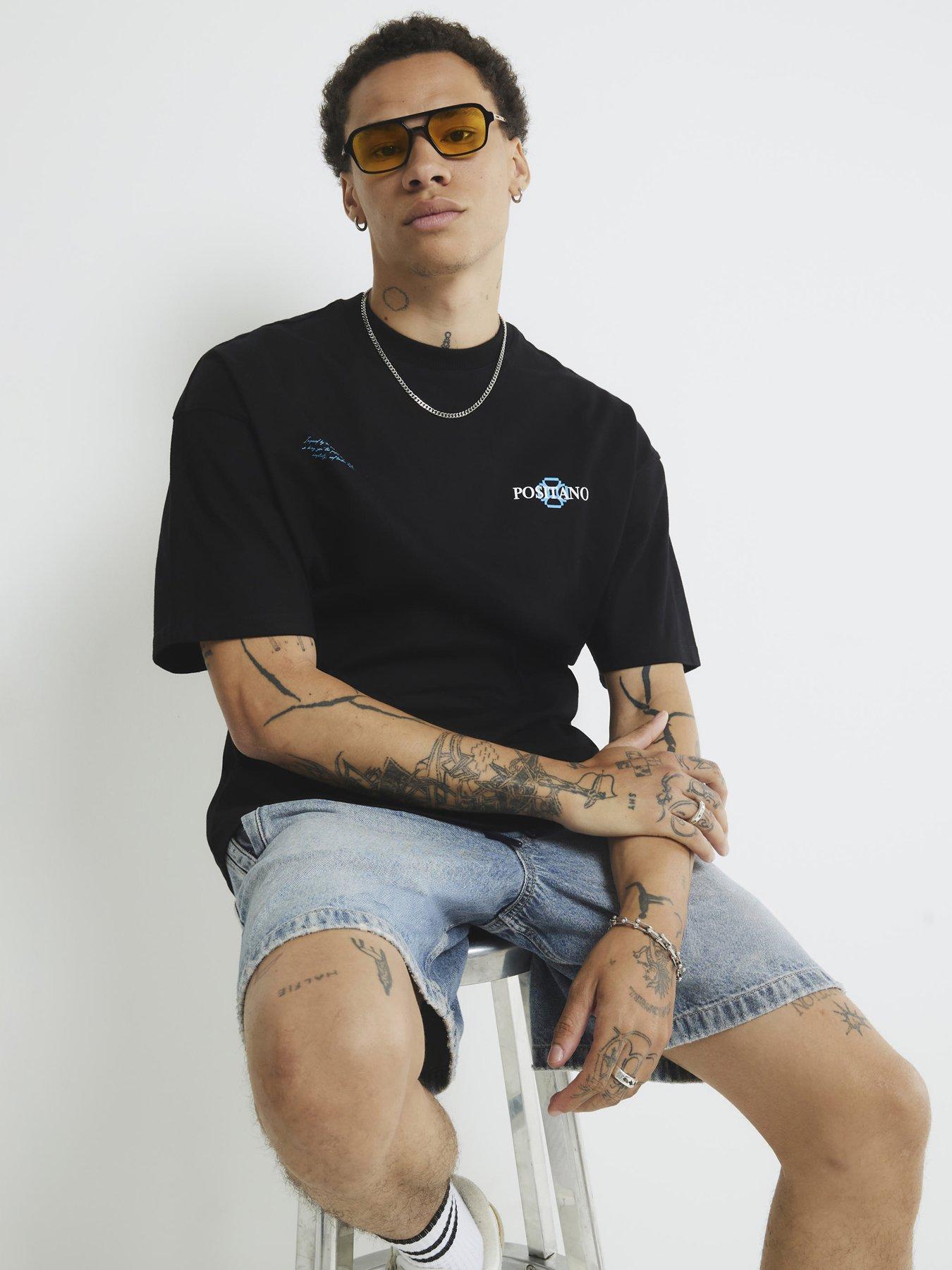 Image 3 of 4 of River Island Oversized Fit Positano Lemon T-shirt