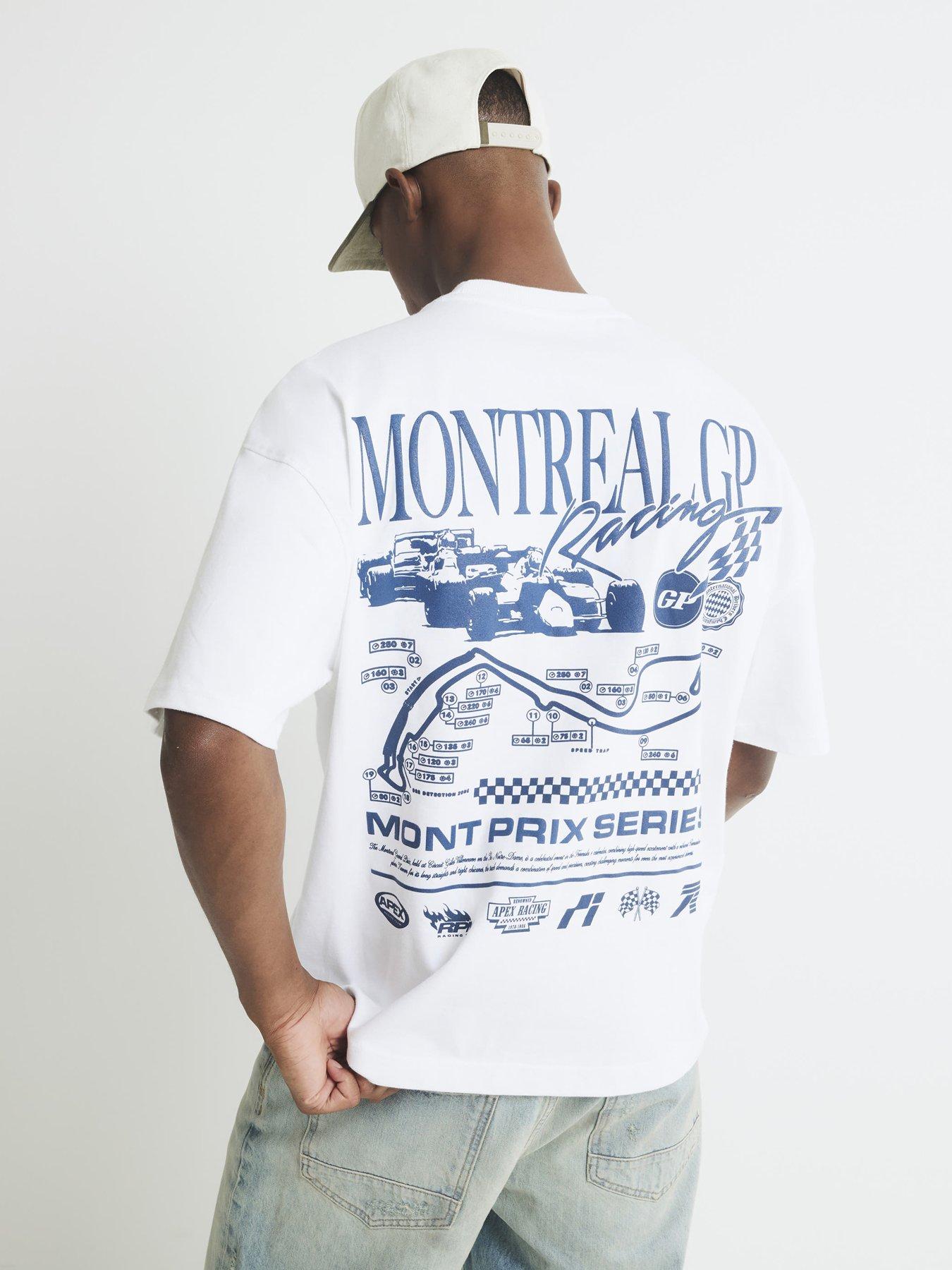 undefined Regular Fit Montreal Gp T-shirt - White