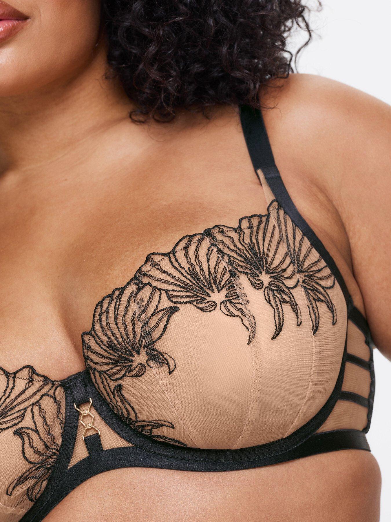 Image 3 of 4 of Ann Summers Incensing Non-Padded Fuller Bust Balcony Bra - Black