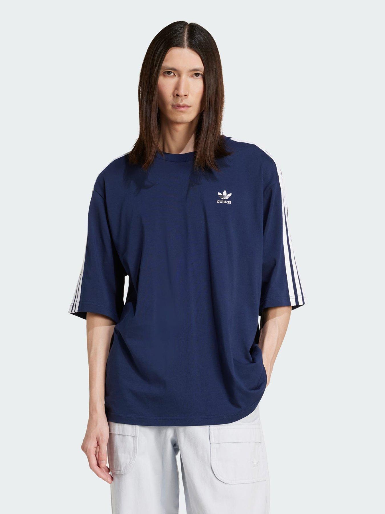 Image 1 of 5 of adidas Originals Adicolor Oversized Tee - Blue