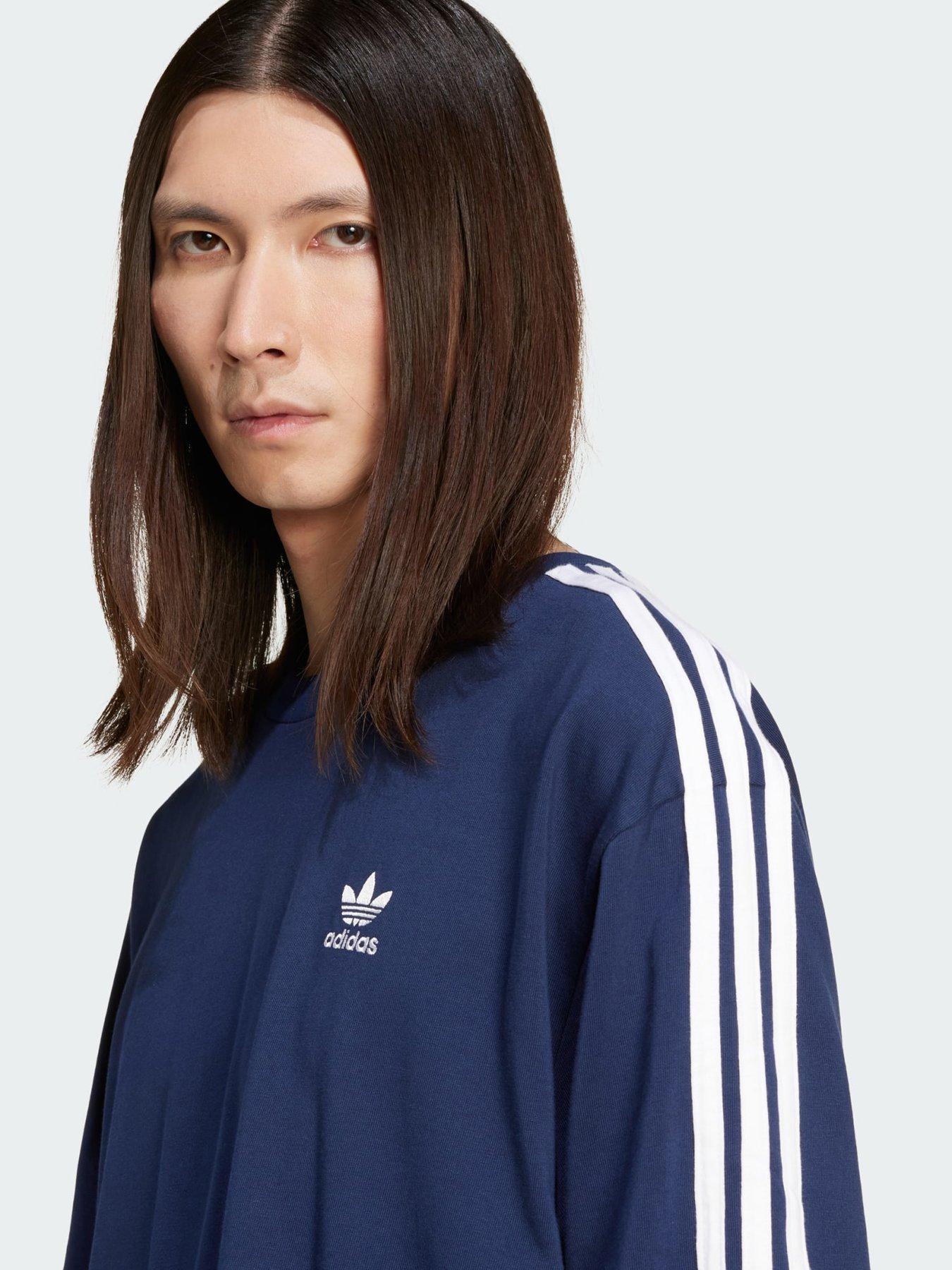 Image 3 of 5 of adidas Originals Adicolor Oversized Tee - Blue