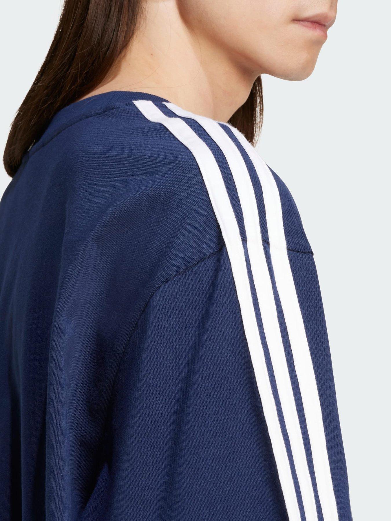 Image 4 of 5 of adidas Originals Adicolor Oversized Tee - Blue