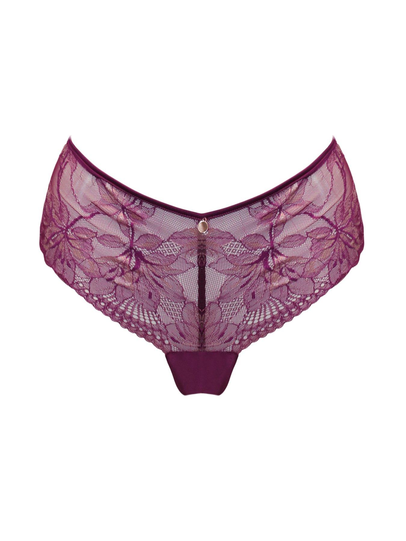 Image 3 of 4 of Pour Moi Sonnet Two-Tone Lace Shorty