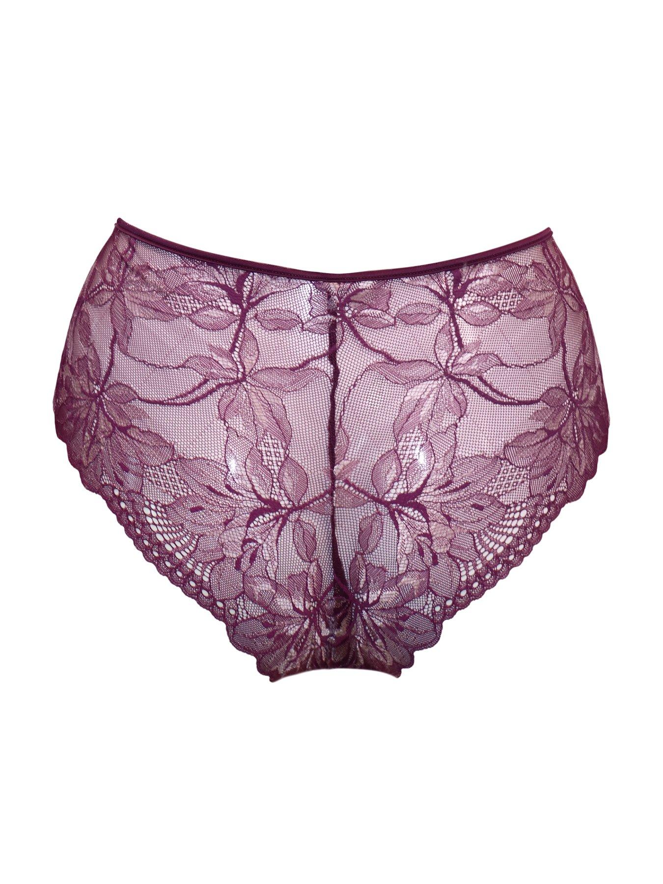 Image 4 of 4 of Pour Moi Sonnet Two-Tone Lace Shorty