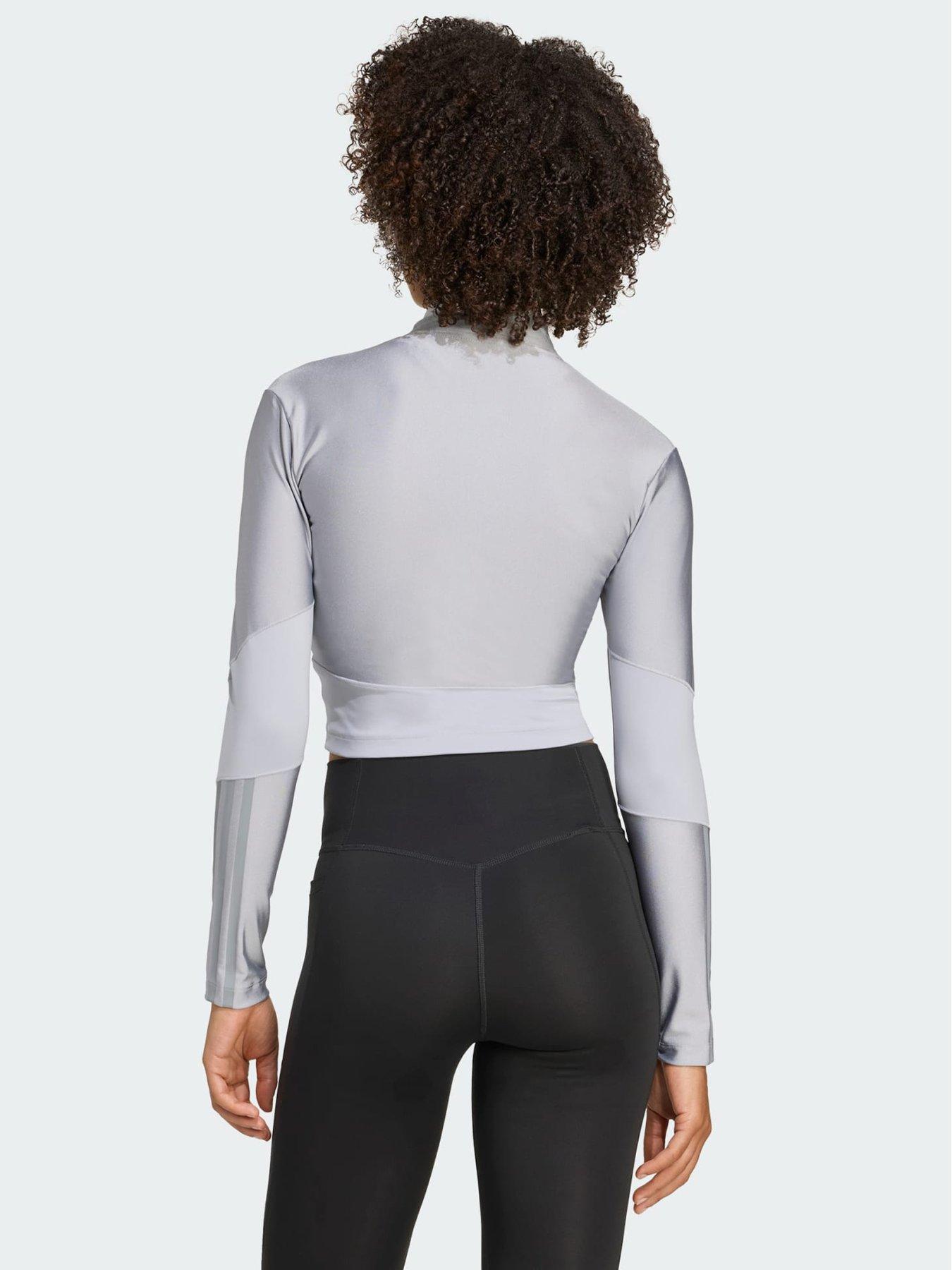 Image 2 of 5 of adidas Hyperglam Shine Full-Zip Cover-Up