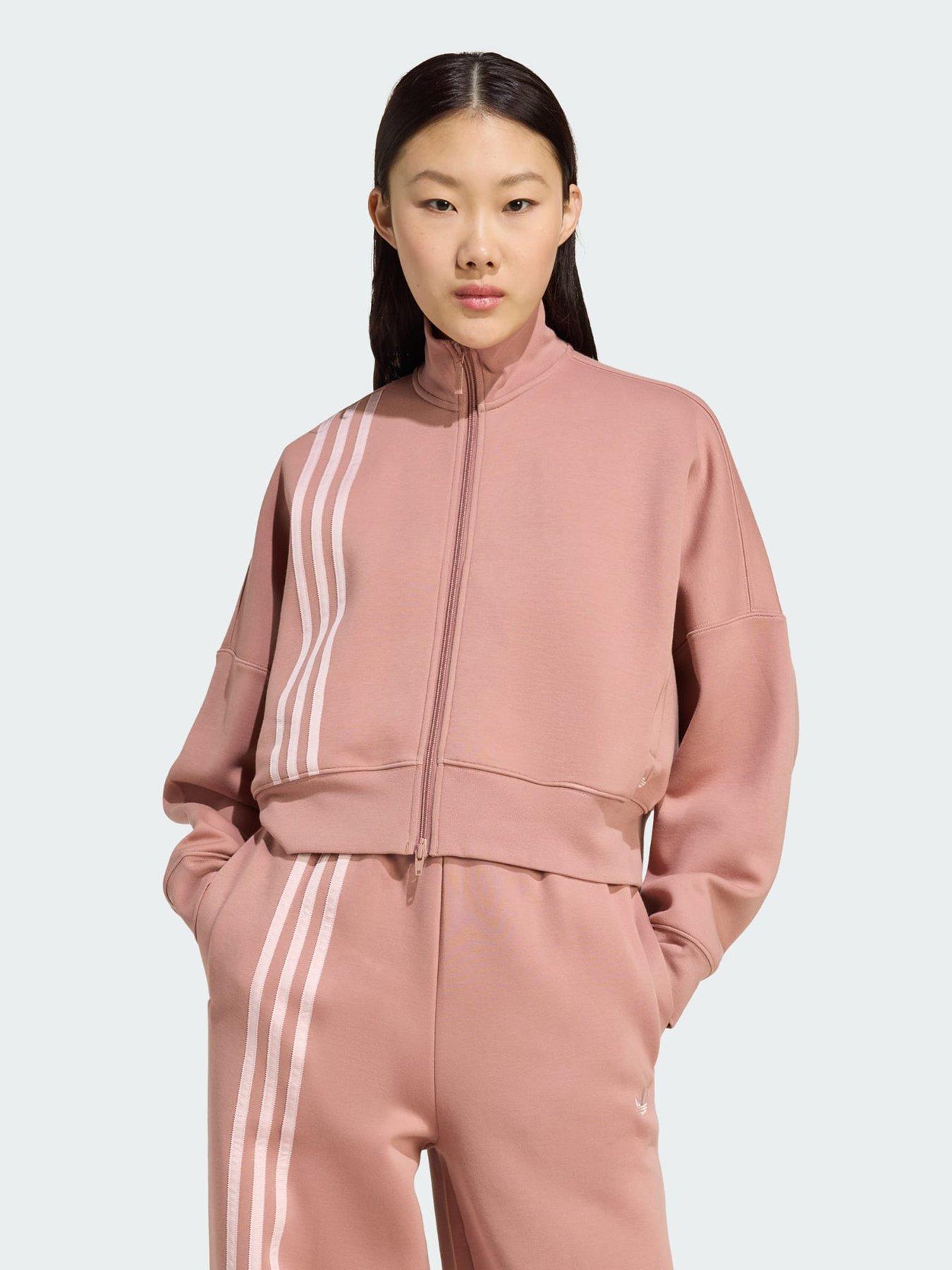 Image 1 of 5 of adidas Originals Off Placed 3-Stripes Zip Up