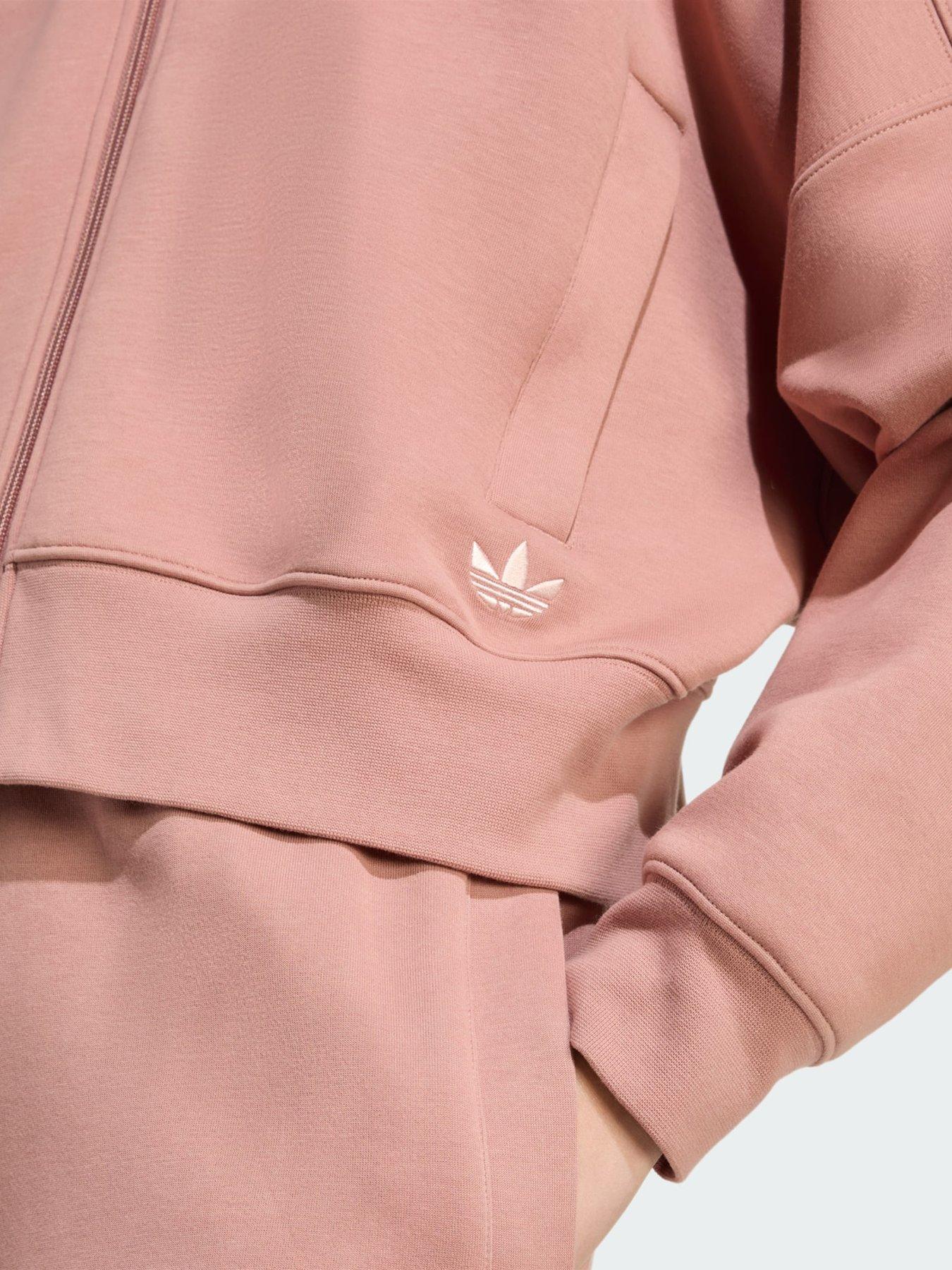 Image 4 of 5 of adidas Originals Off Placed 3-Stripes Zip Up