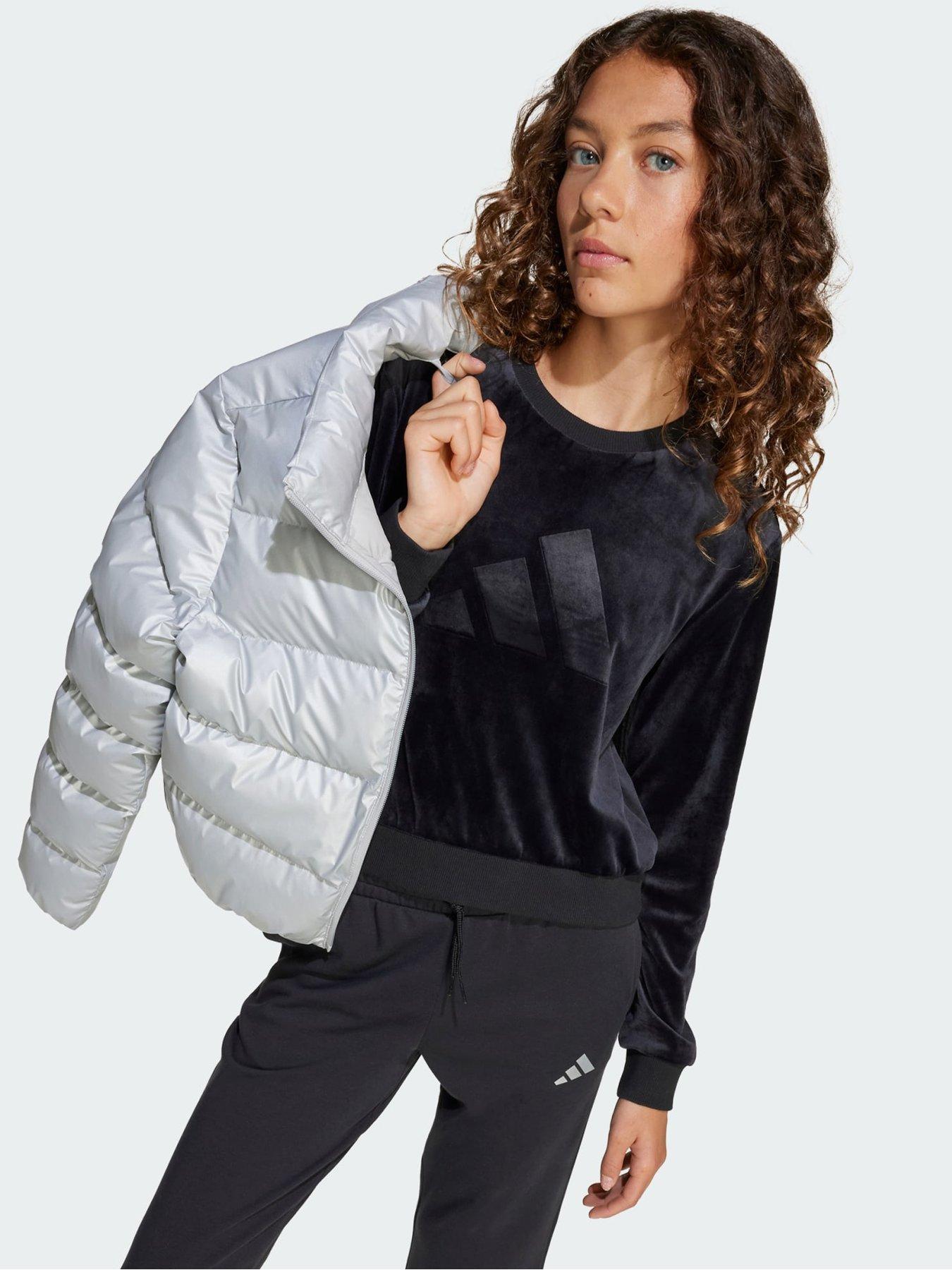 Image 4 of 5 of adidas Girl Holiday Glam Cropped Sweatshirt