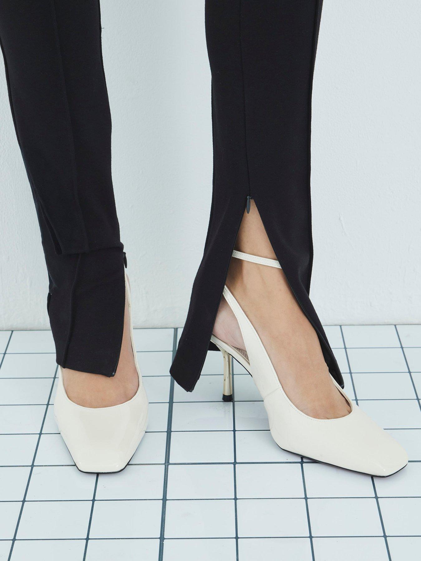 Image 4 of 5 of River Island Pointed Toe Sling Back Court Heels