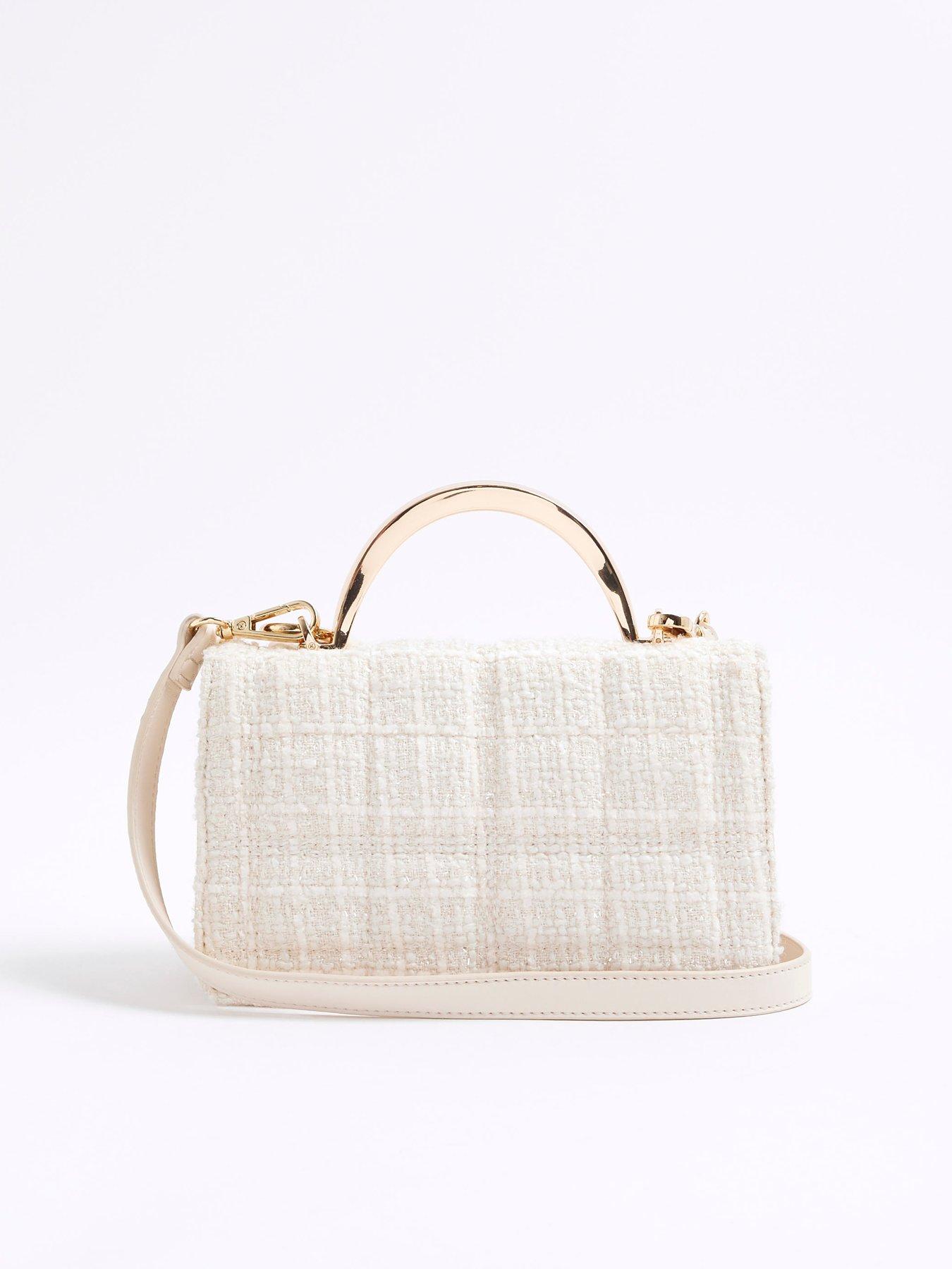 Image 4 of 5 of River Island Metal Handle Quilted Tote