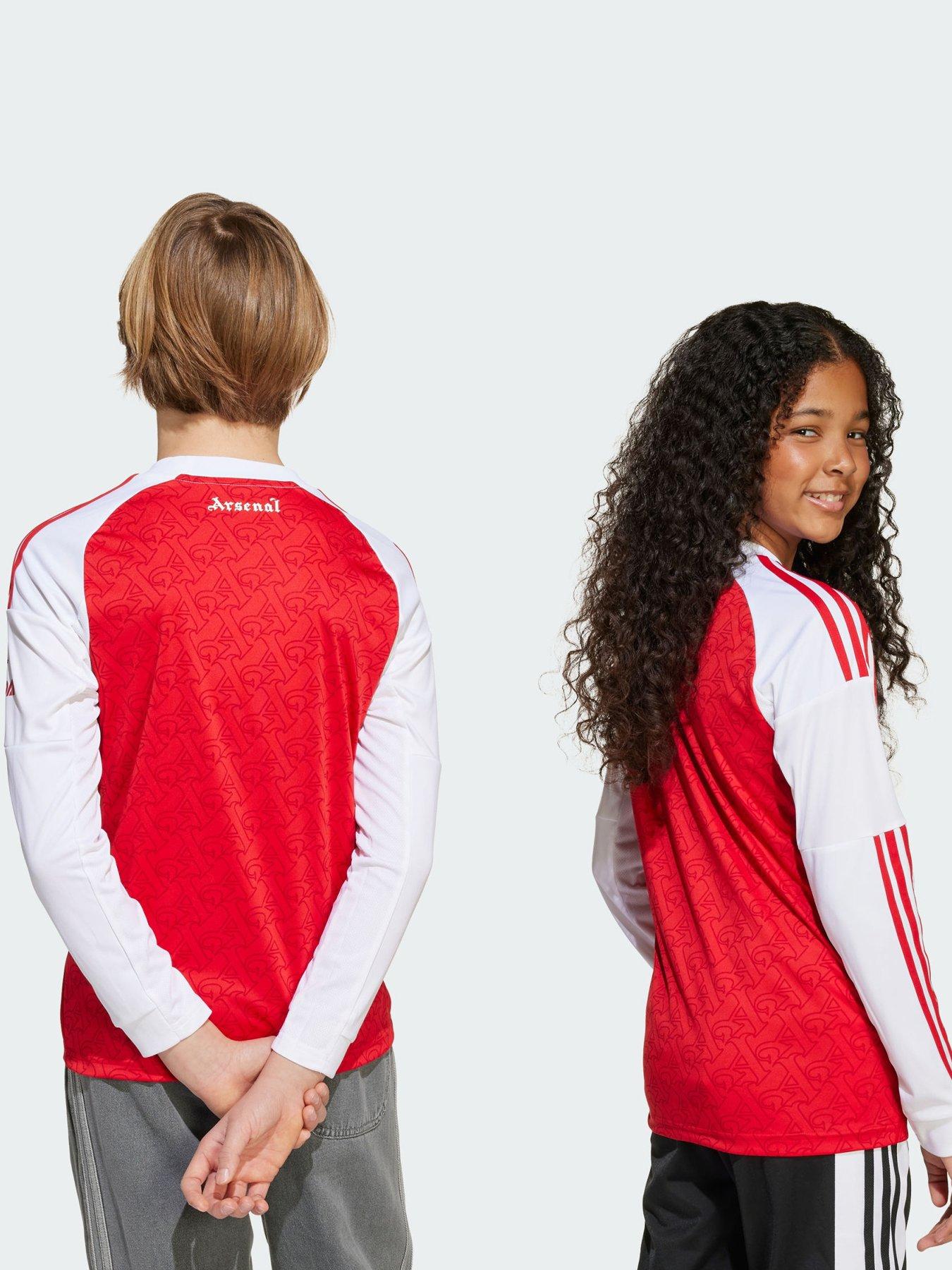 Image 2 of 6 of adidas Arsenal 25/26 Long Sleeve Home Jersey Kids - Red