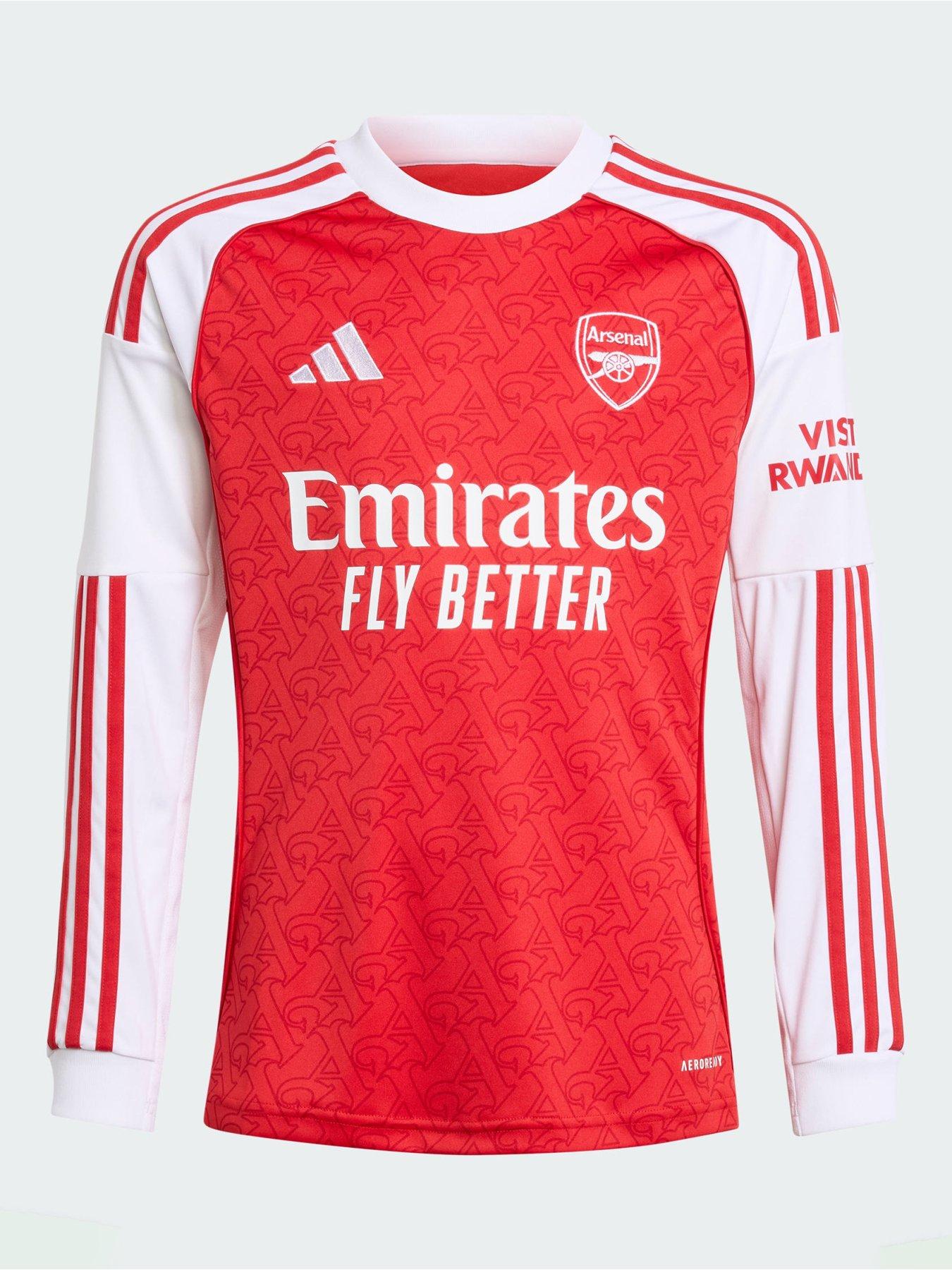 Image 6 of 6 of adidas Arsenal 25/26 Long Sleeve Home Jersey Kids - Red