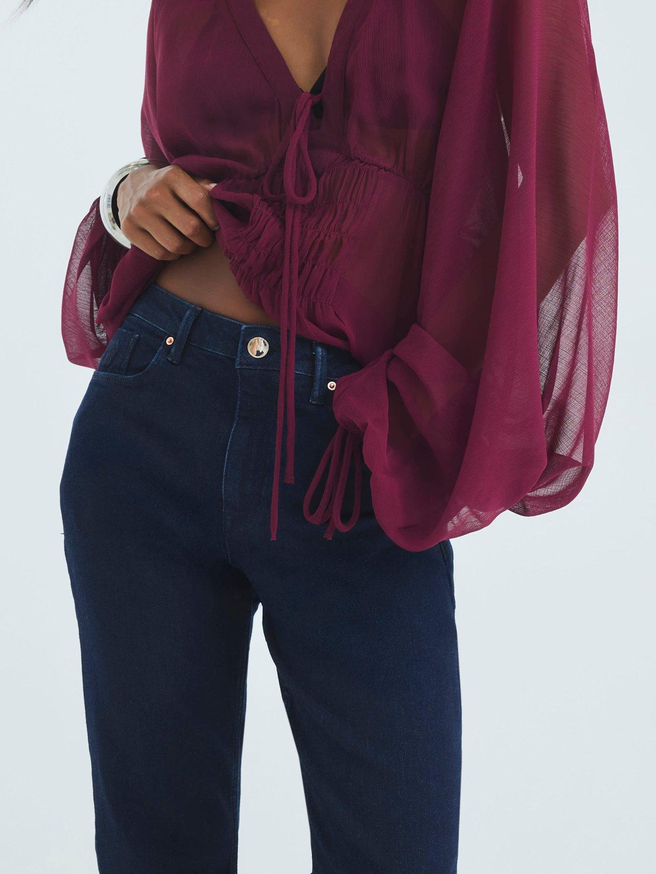 Image 4 of 4 of River Island Petite Flared Jeans