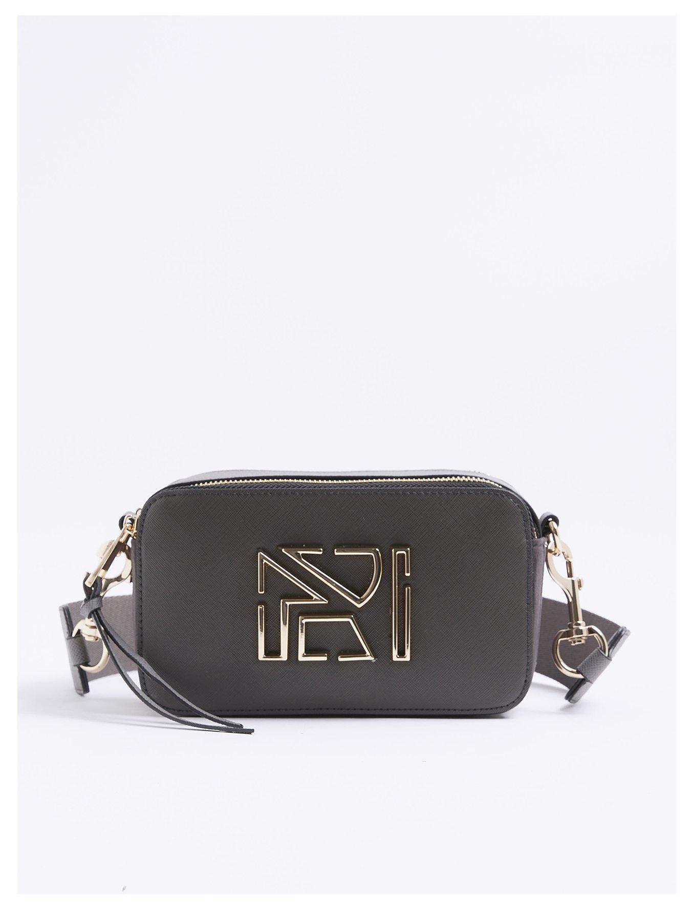 undefined Branded Cross Body Camera Bag - Grey