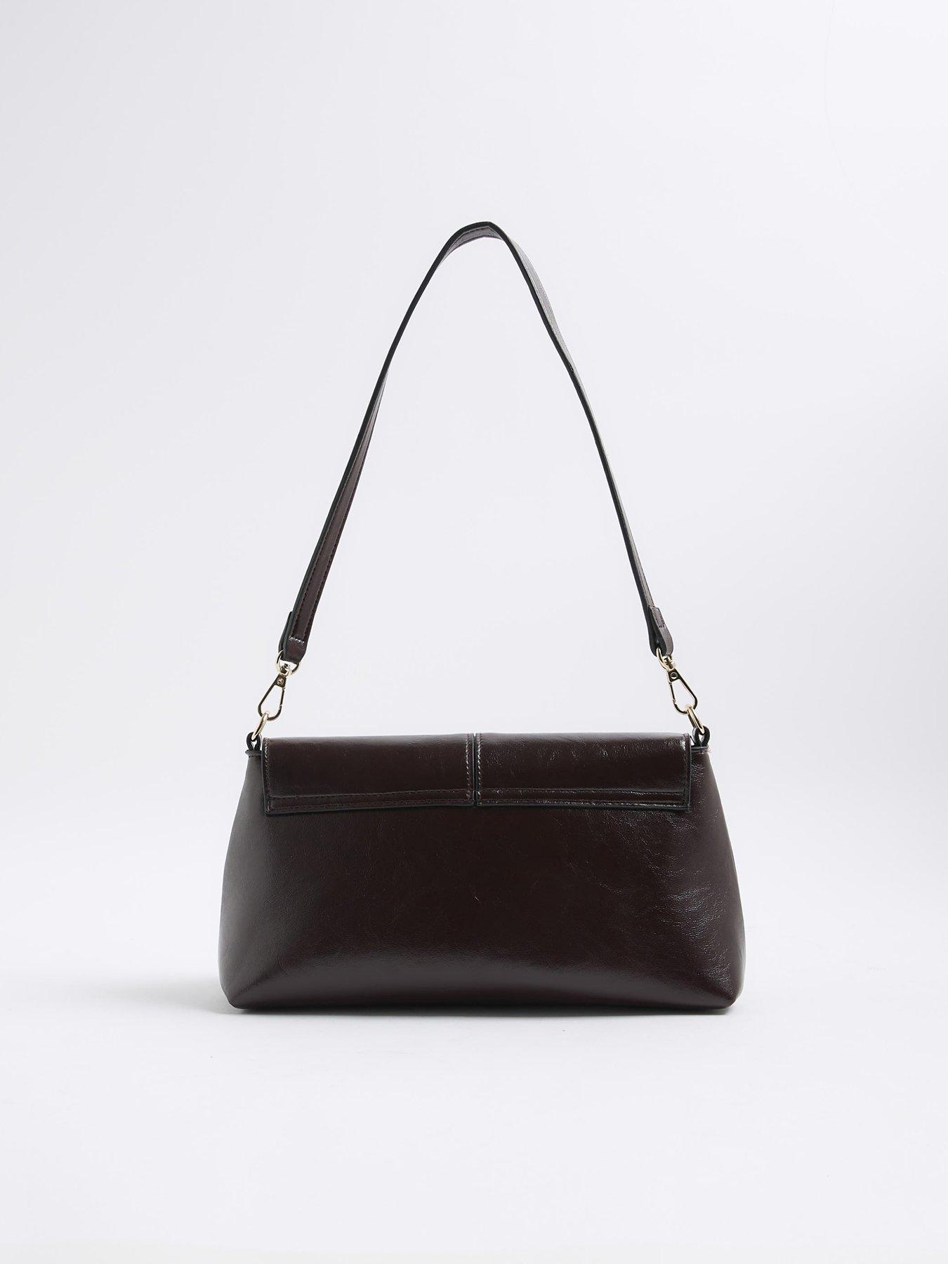 Image 3 of 4 of River Island Bar Front Clutch Bag - Red