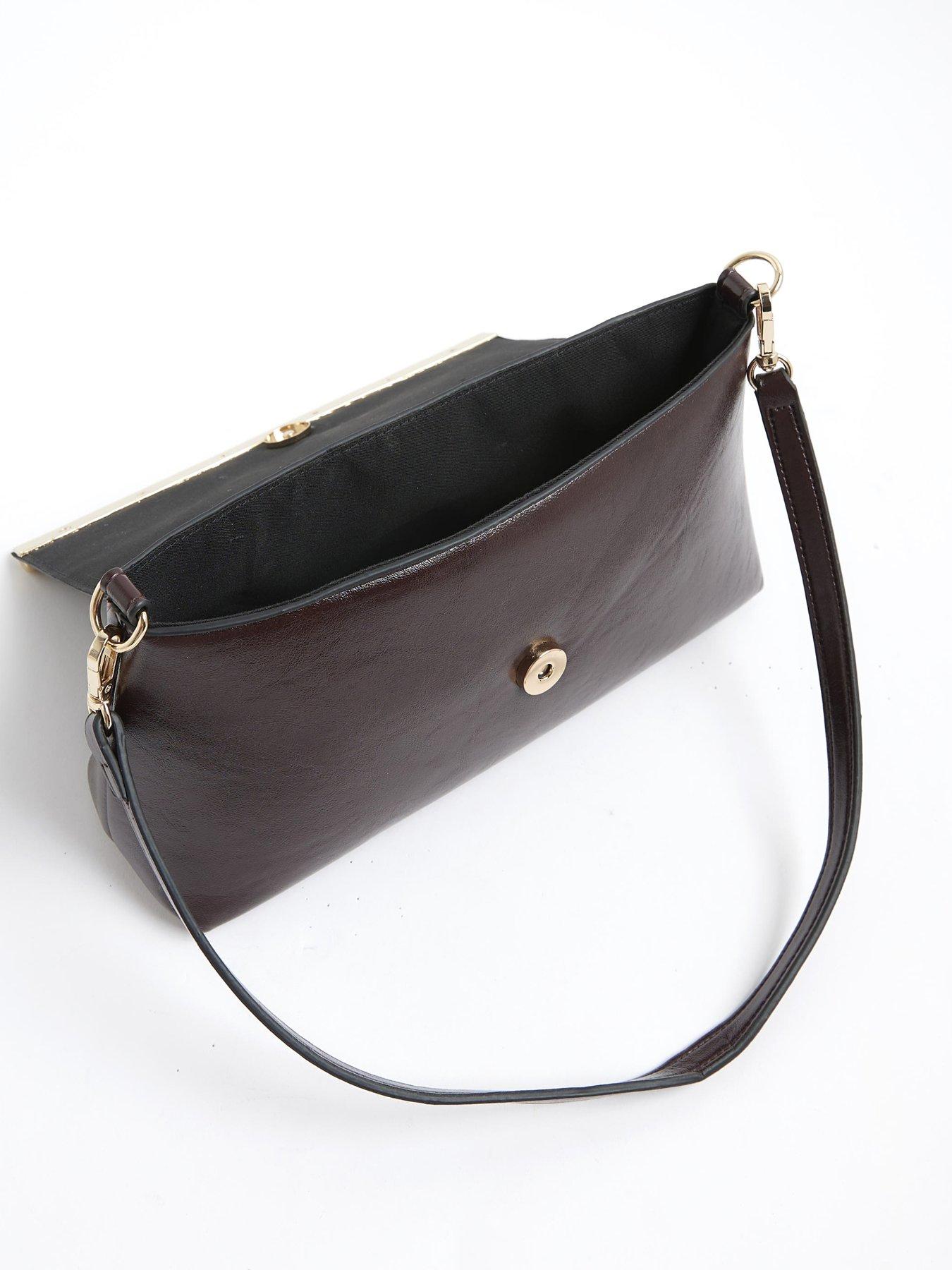 Image 4 of 4 of River Island Bar Front Clutch Bag - Red