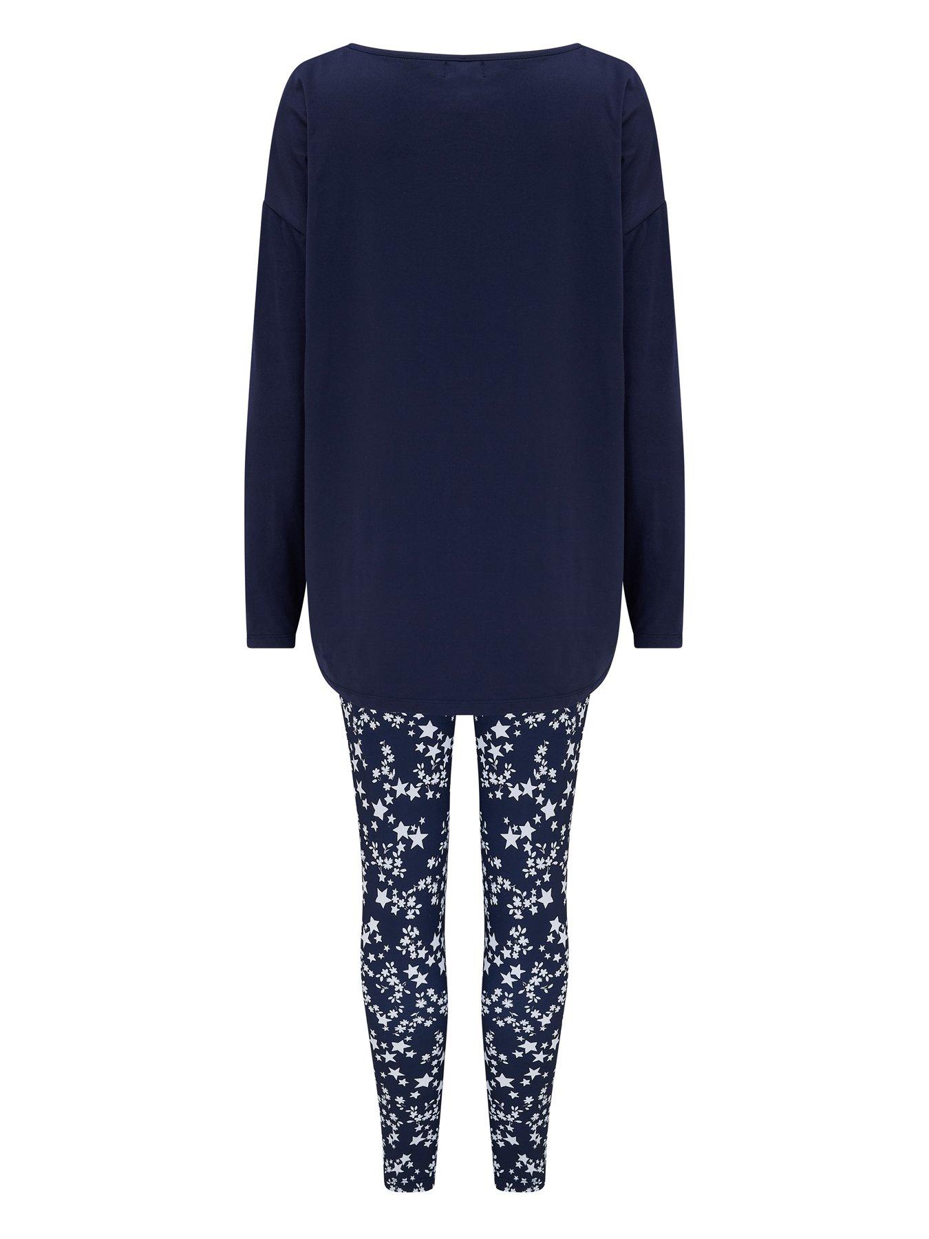 Image 4 of 4 of Pour Moi Soft Touch Jersey Fairisle Legging Pyjama Set