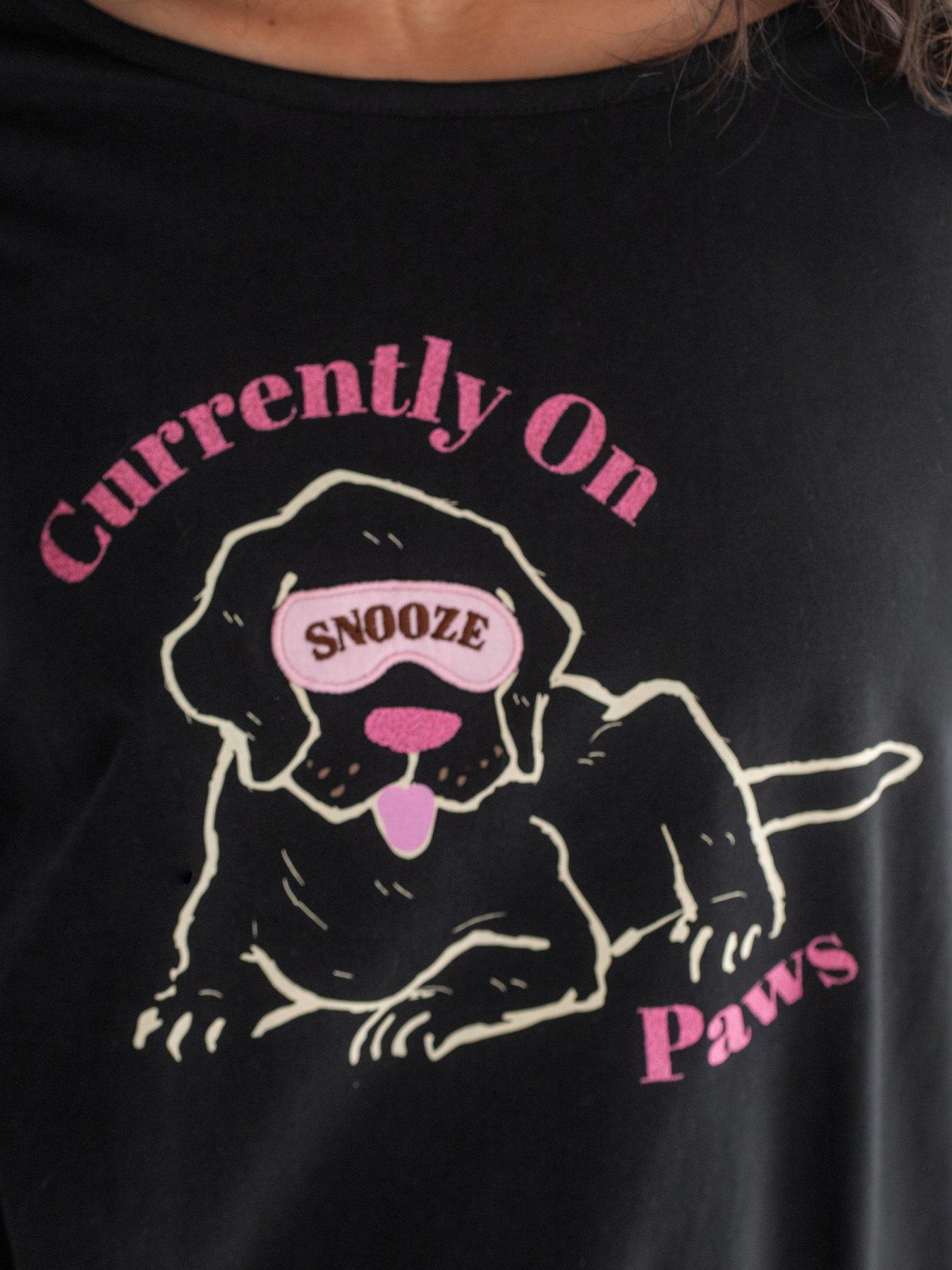  image of pour-moi-jersey-cotton-dog-pyjama-set