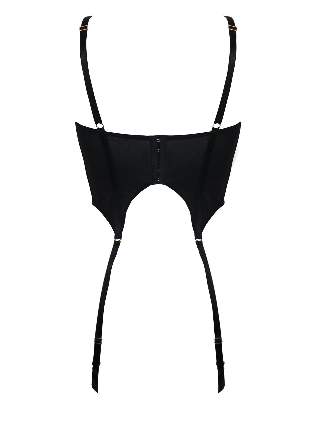 Image 4 of 4 of Pour Moi Nova Eyelash Lace Cropped Basque